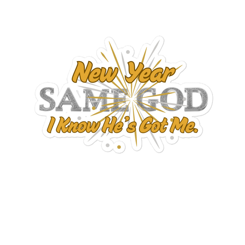 New Year Inspirational Bubble-free stickers