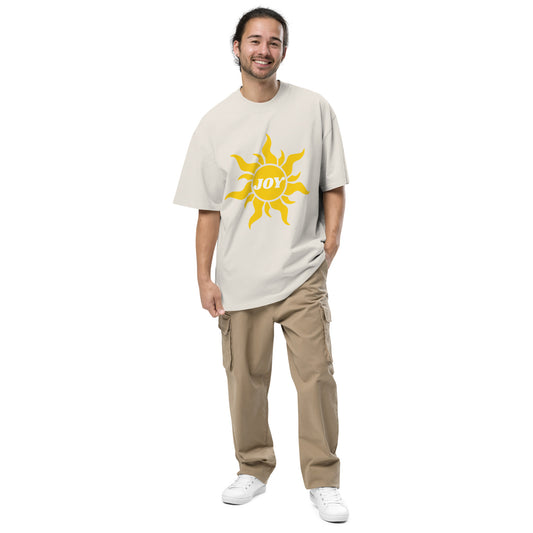Joy Inspirational Oversized Faded T Shirt