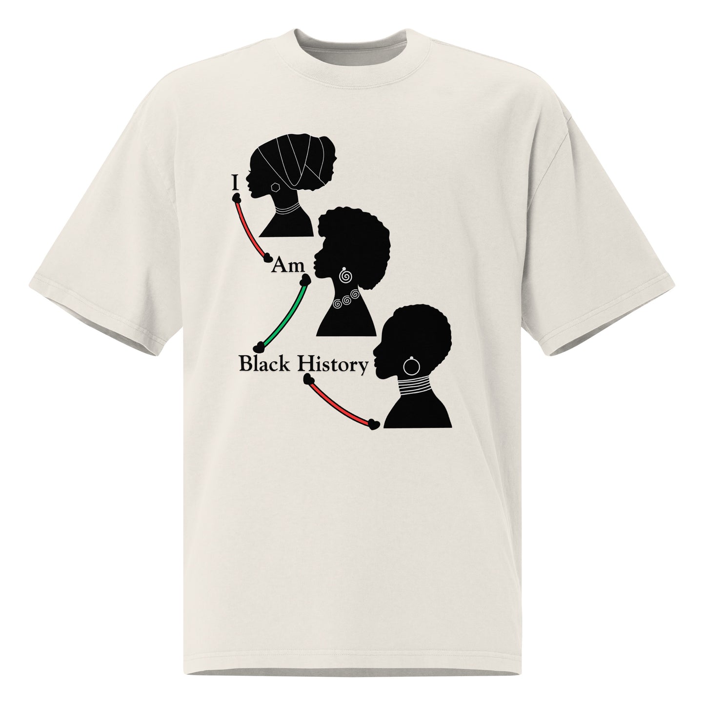 Black History Motivational Oversized Faded T Shirt