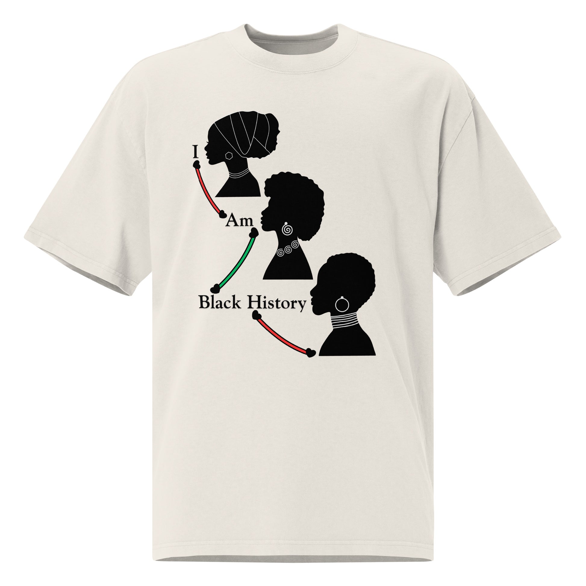 Black History Motivational Oversized Faded T Shirt
