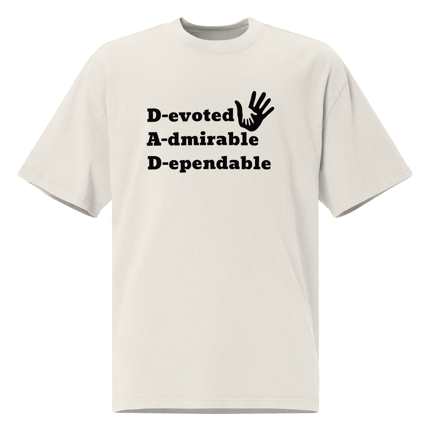 Father's Day Inspirational Oversized Faded T Shirt