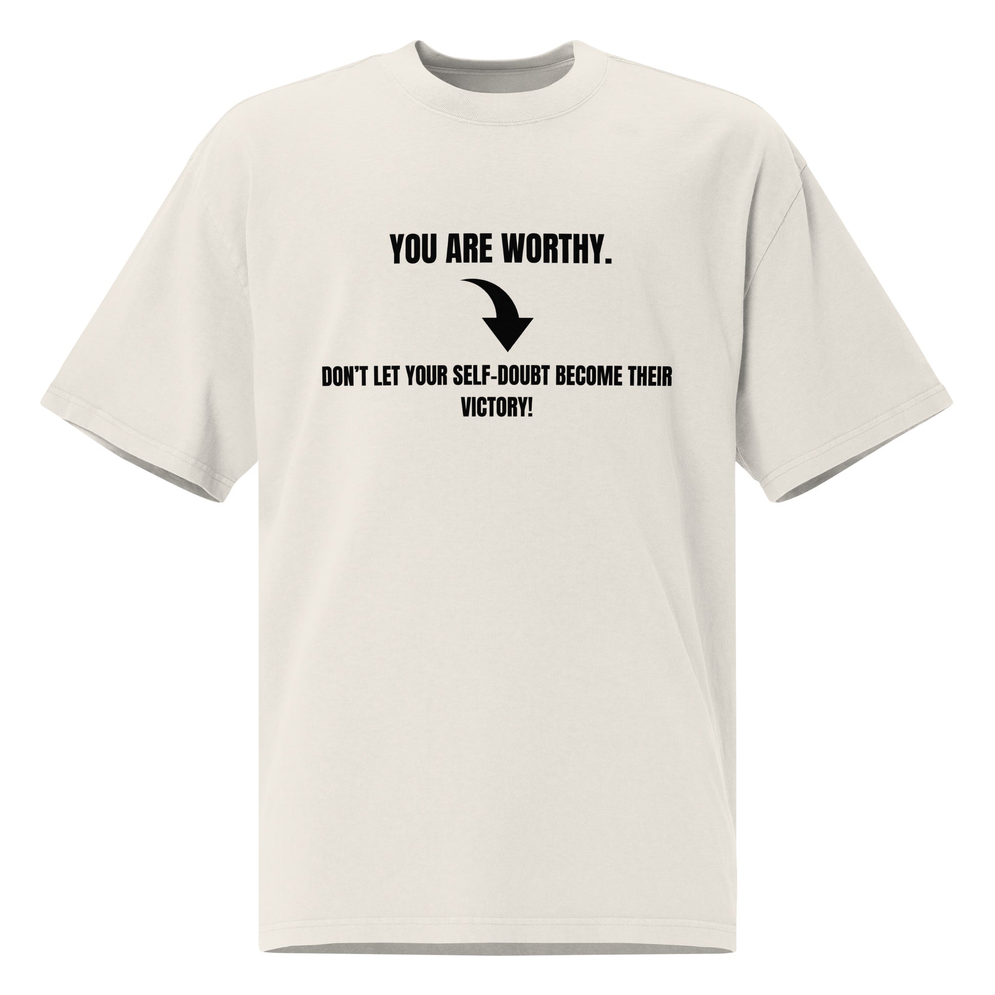 Motivational Oversized Faded T-Shirt Unisex
