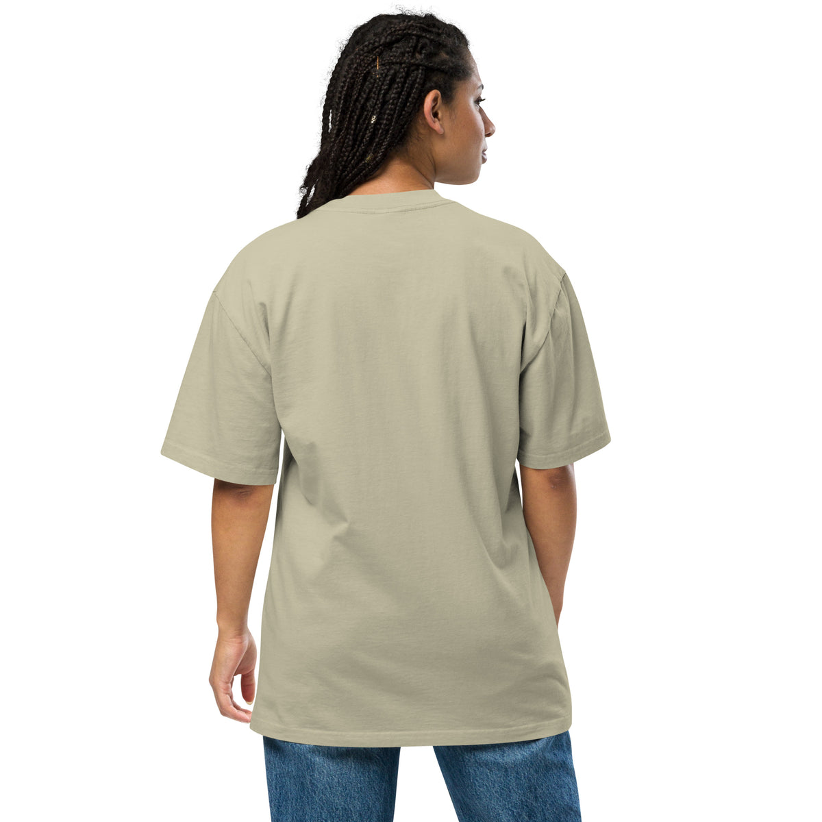 Keep Showing Up Christian Oversized Faded T Shirt