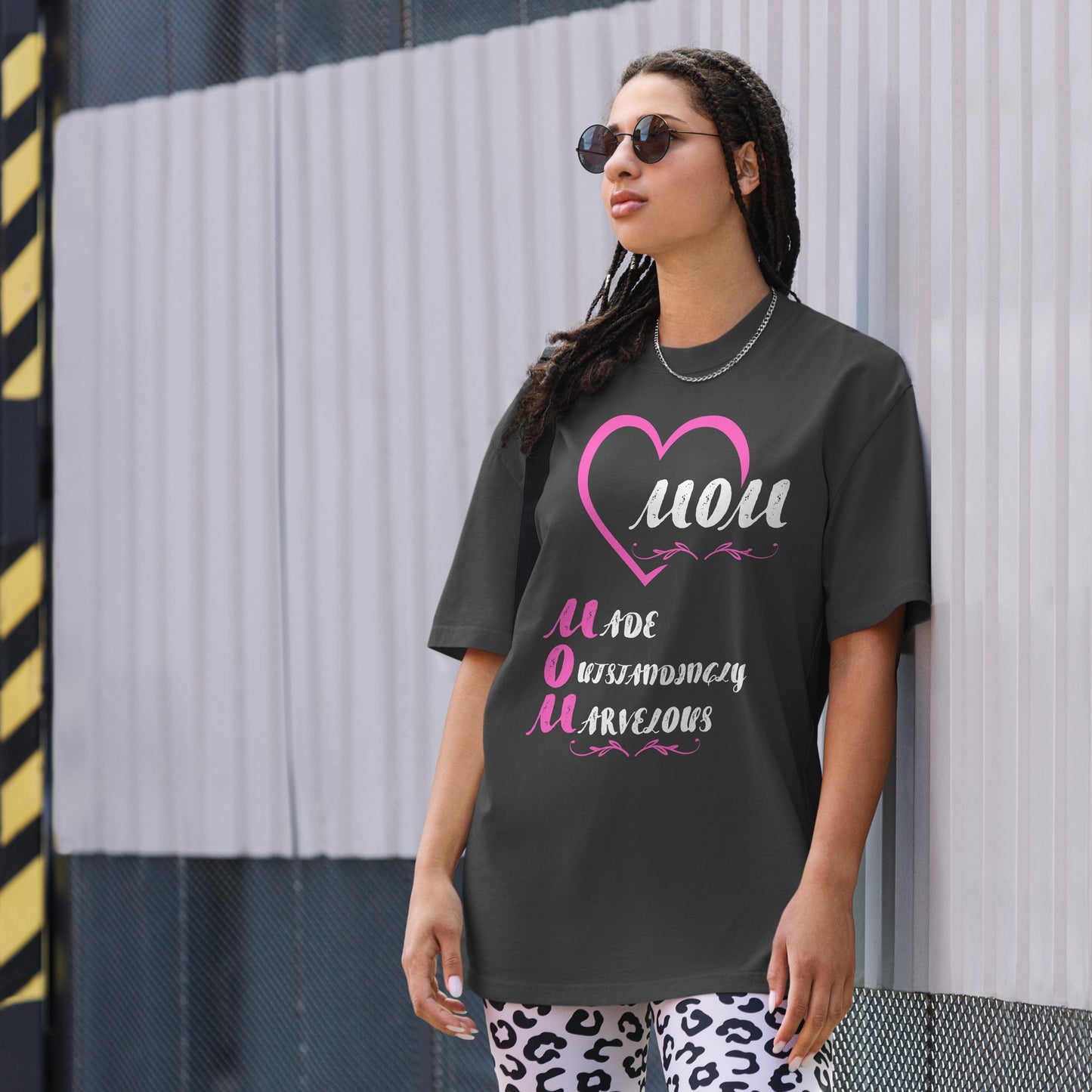 Inspirational Mother's Day Oversized faded T Shirt