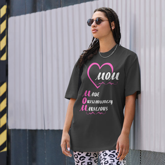 Inspirational Mother's Day Oversized faded T Shirt