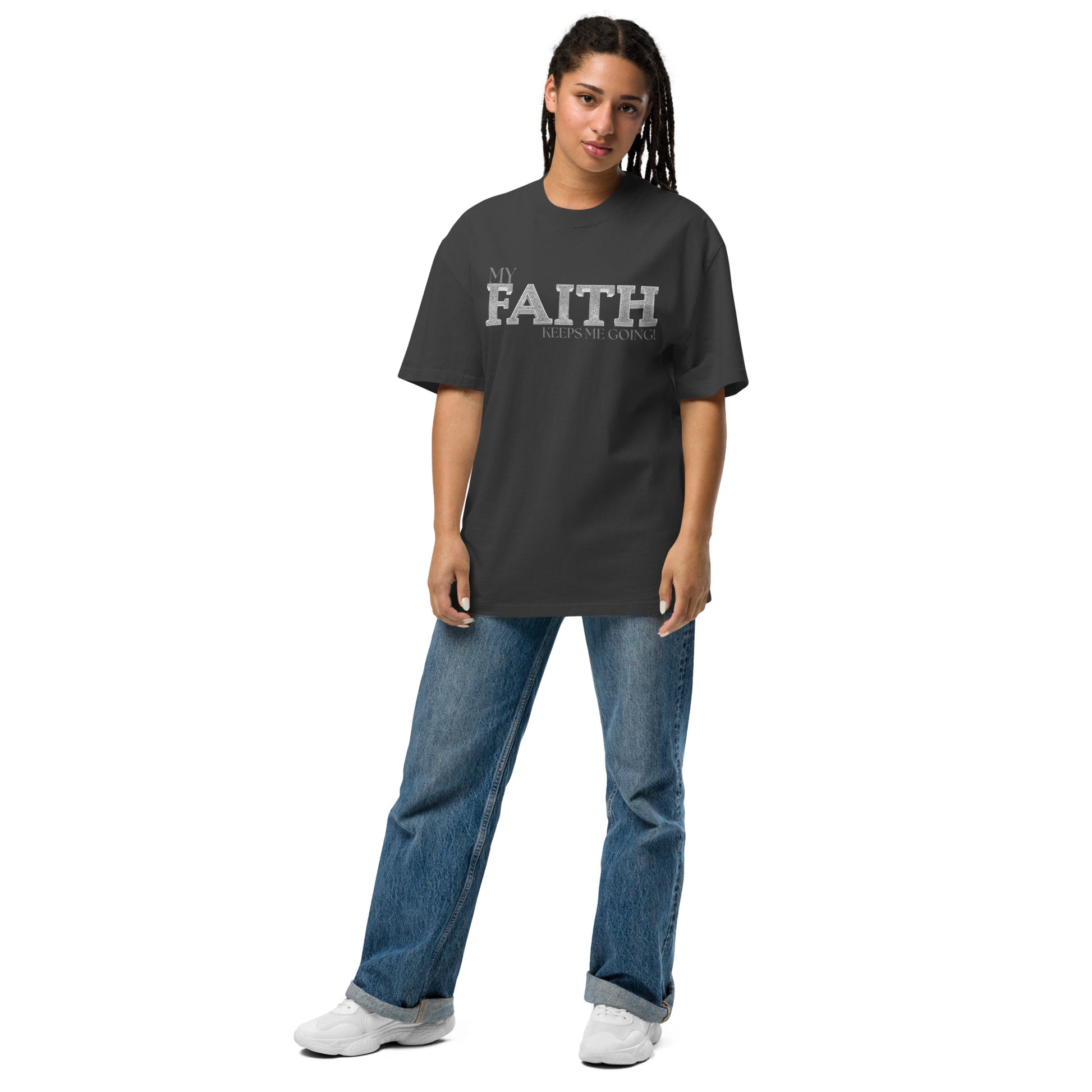 Christian Faith Oversized Faded T Shirt Unisex