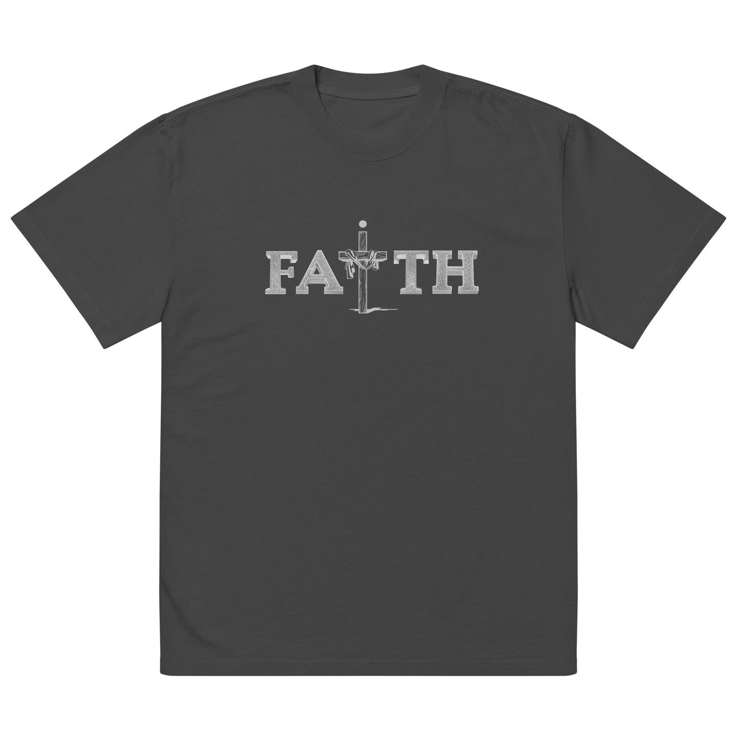 Christian Faith Oversized Faded T Shirt Unisex