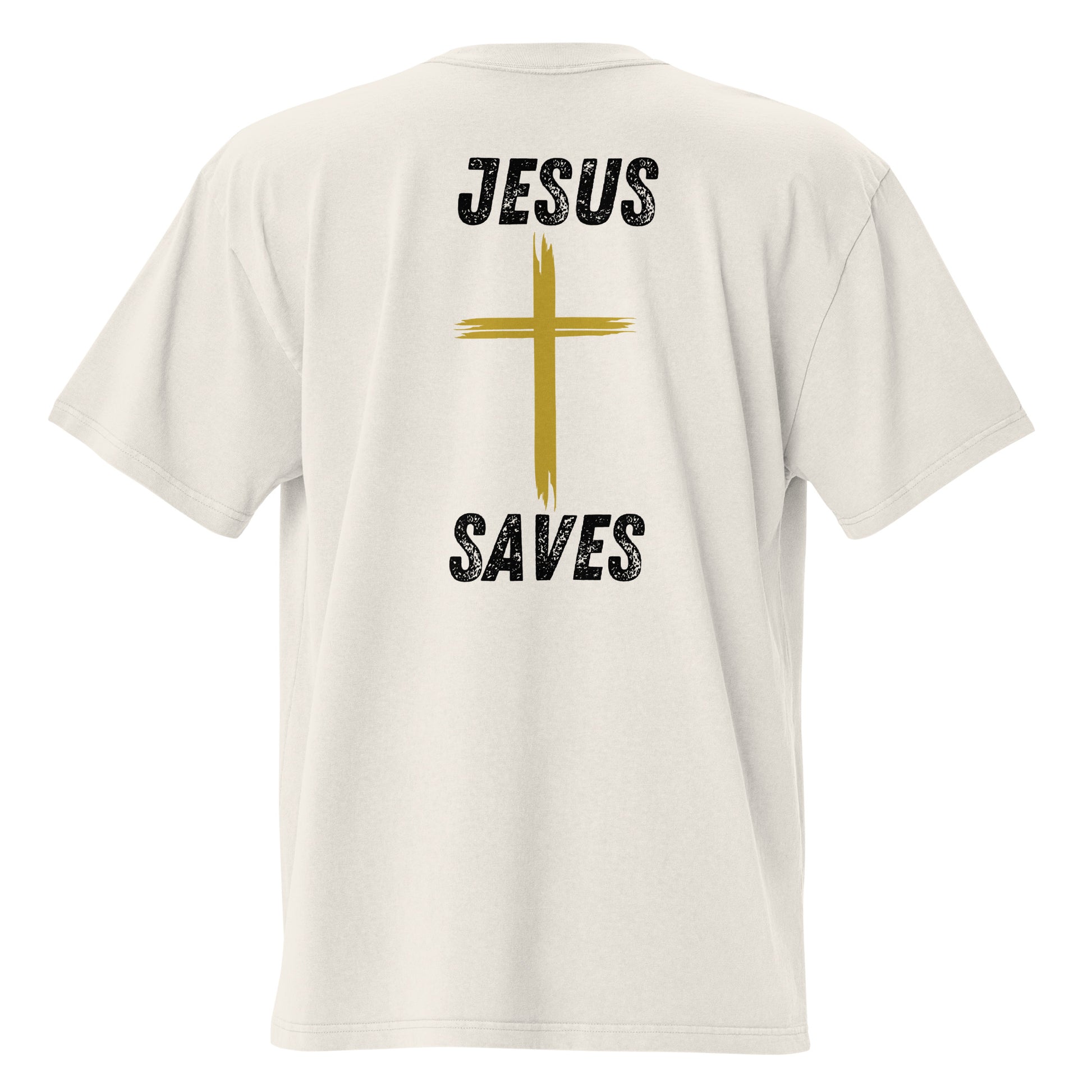 Jesus Trumps All Christian Inspirational Oversized Faded T Shirt