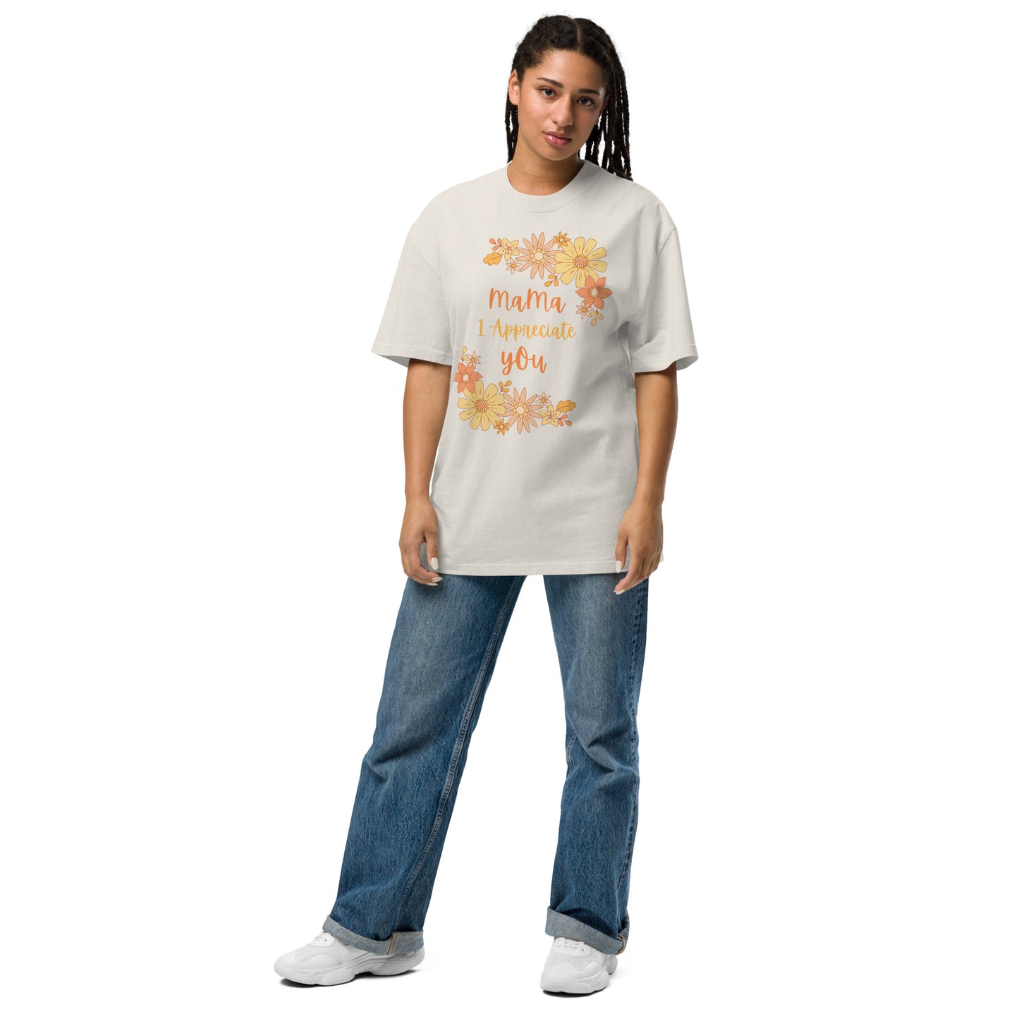 Inspirational Mother's Day Oversized faded T Shirt