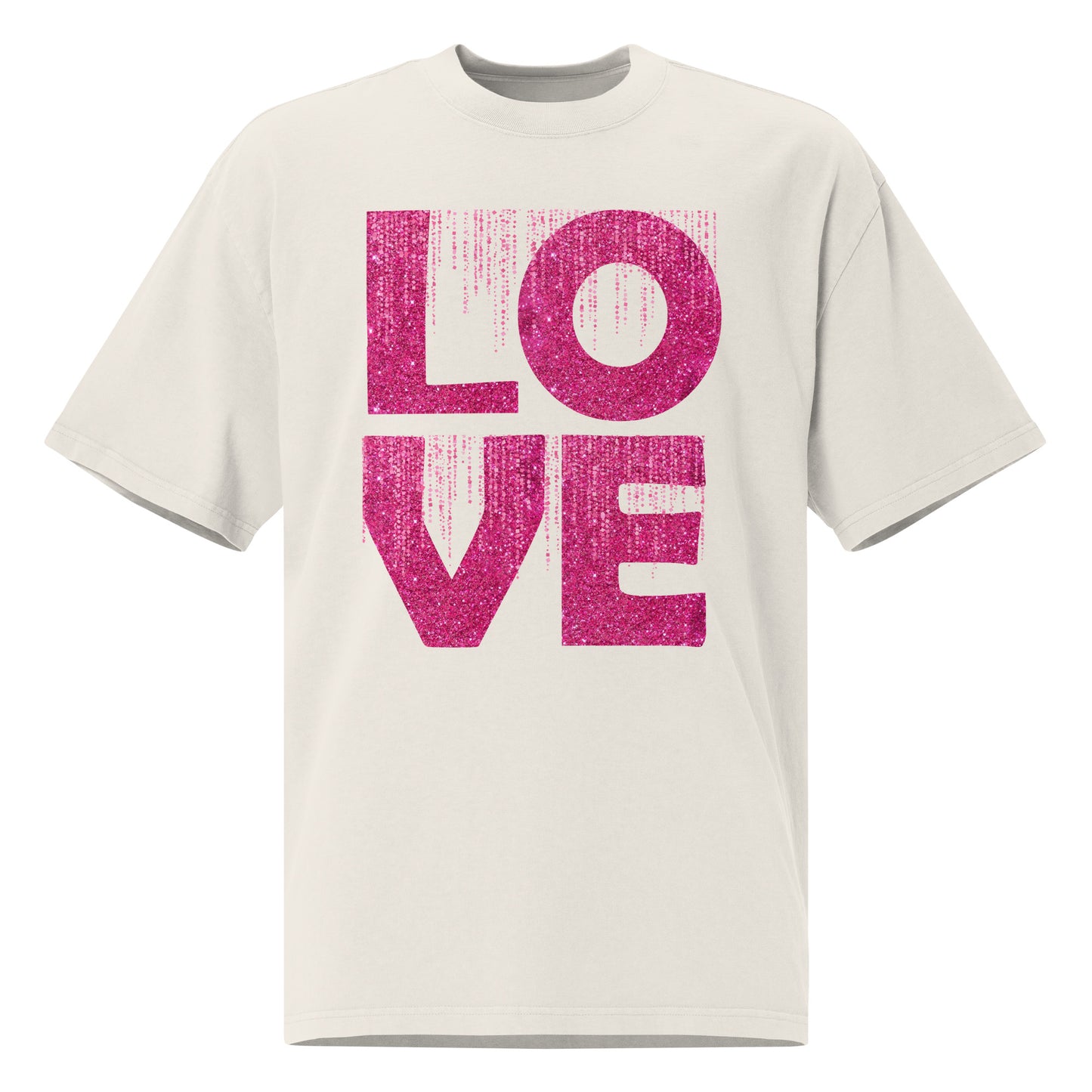 Love Inspirational Oversized faded T Shirt Unisex