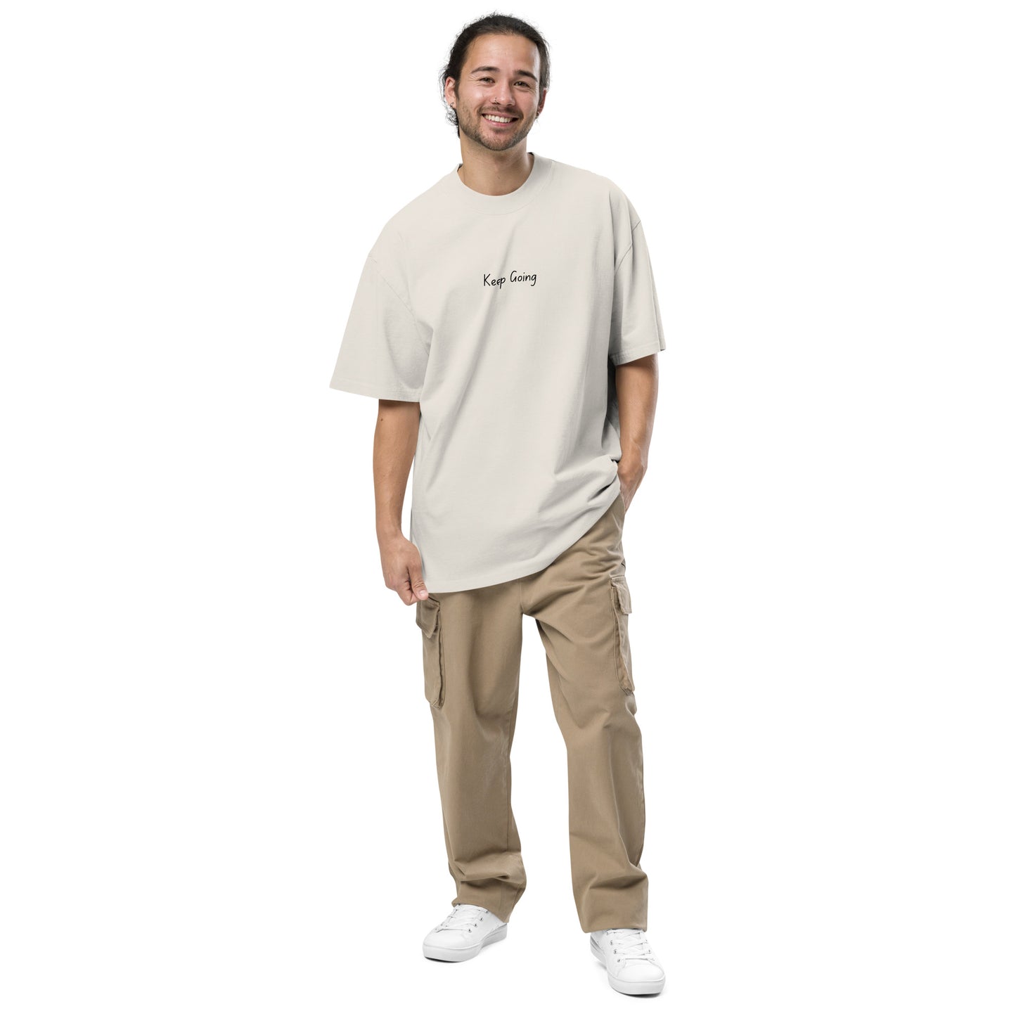 Inspirational Oversized Faded T Shirt