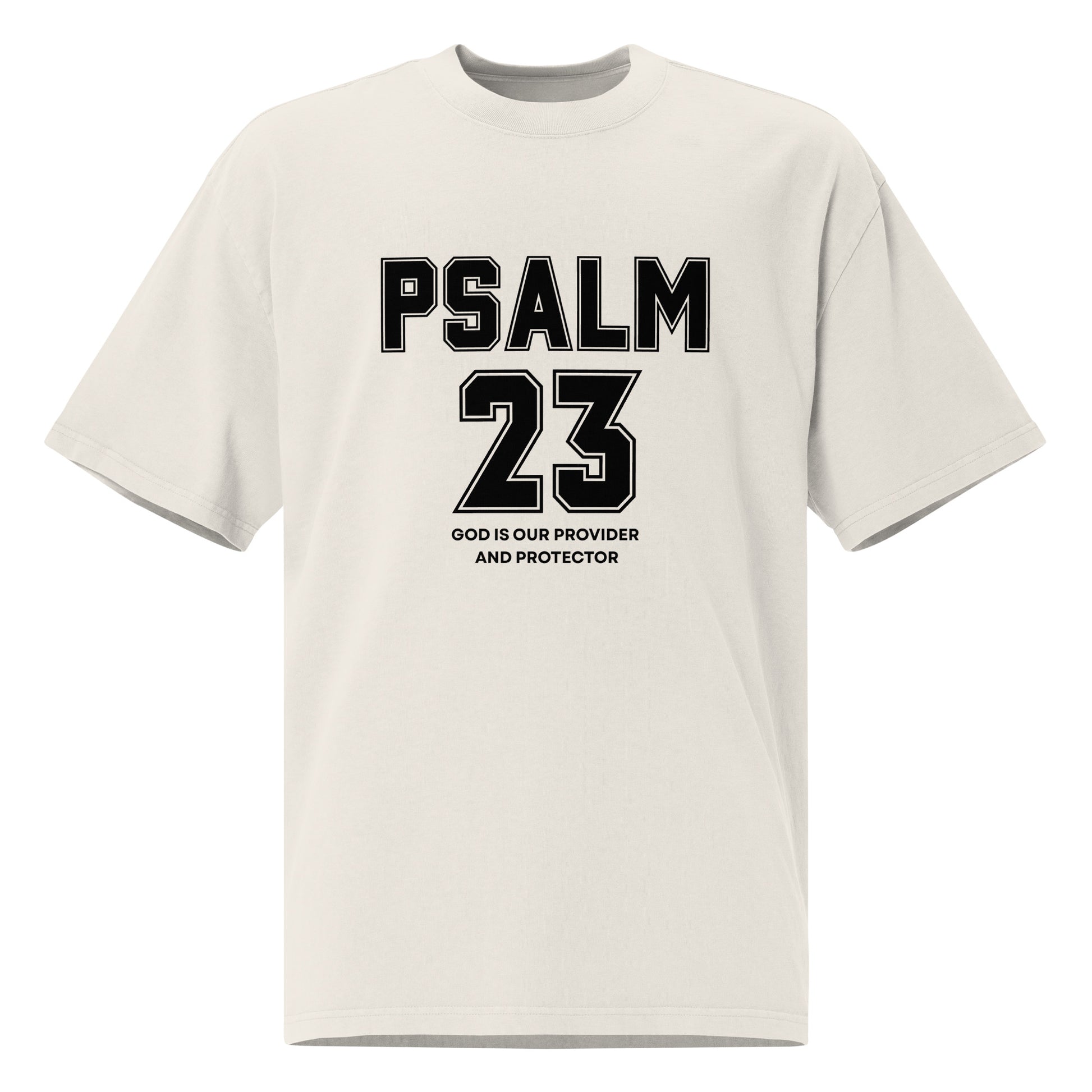 Psalm 23 Inspirational Oversized Faded T-Shirt Unisex