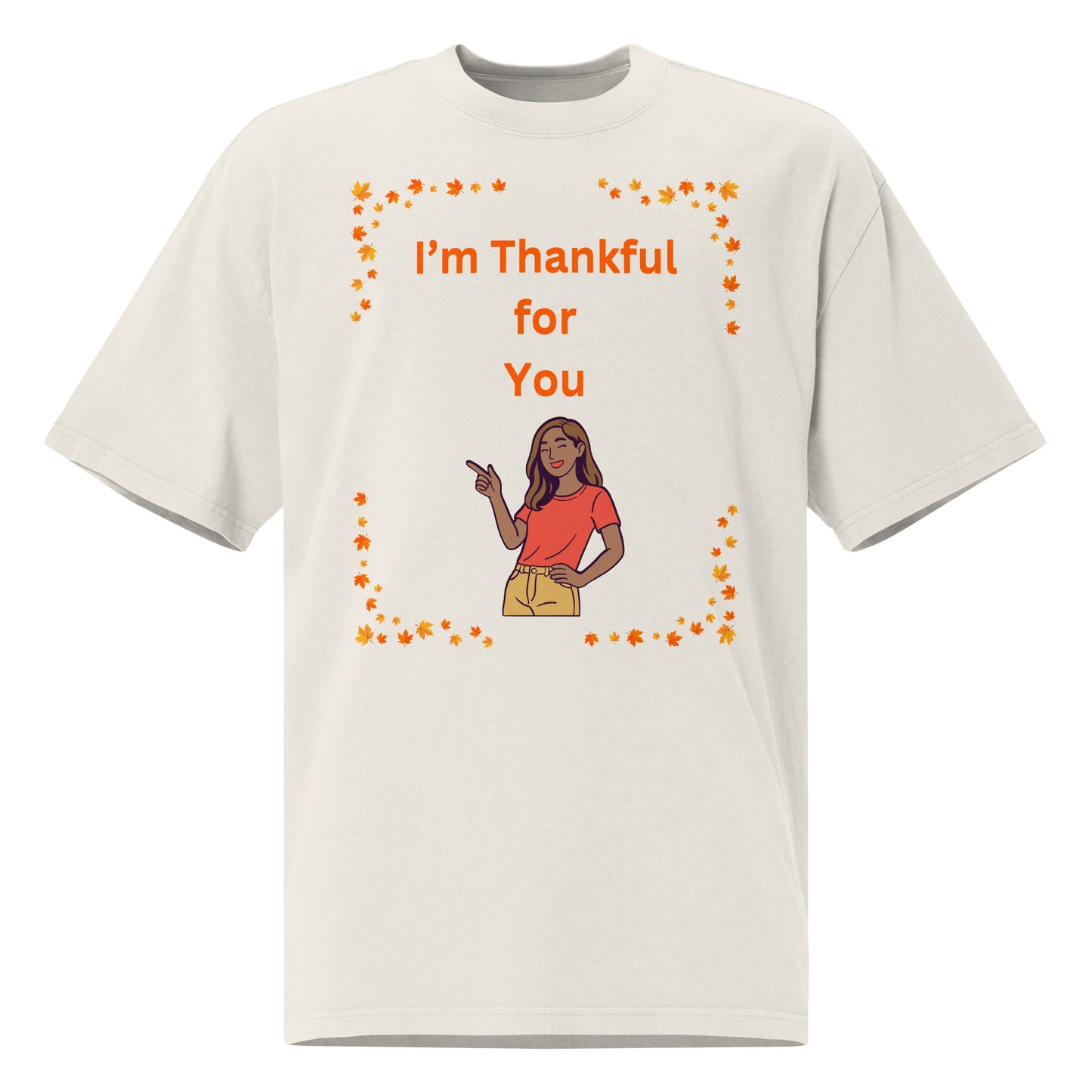 Thanksgiving Oversized Faded T Shirt Unisex