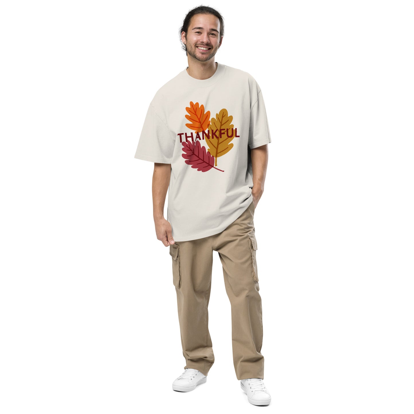 Thanksgiving Oversized Faded T Shirt Unisex
