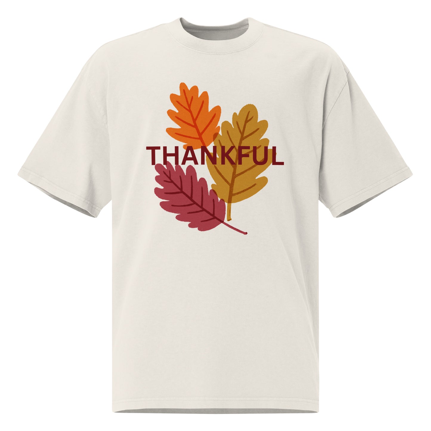 Thanksgiving Oversized Faded T Shirt Unisex