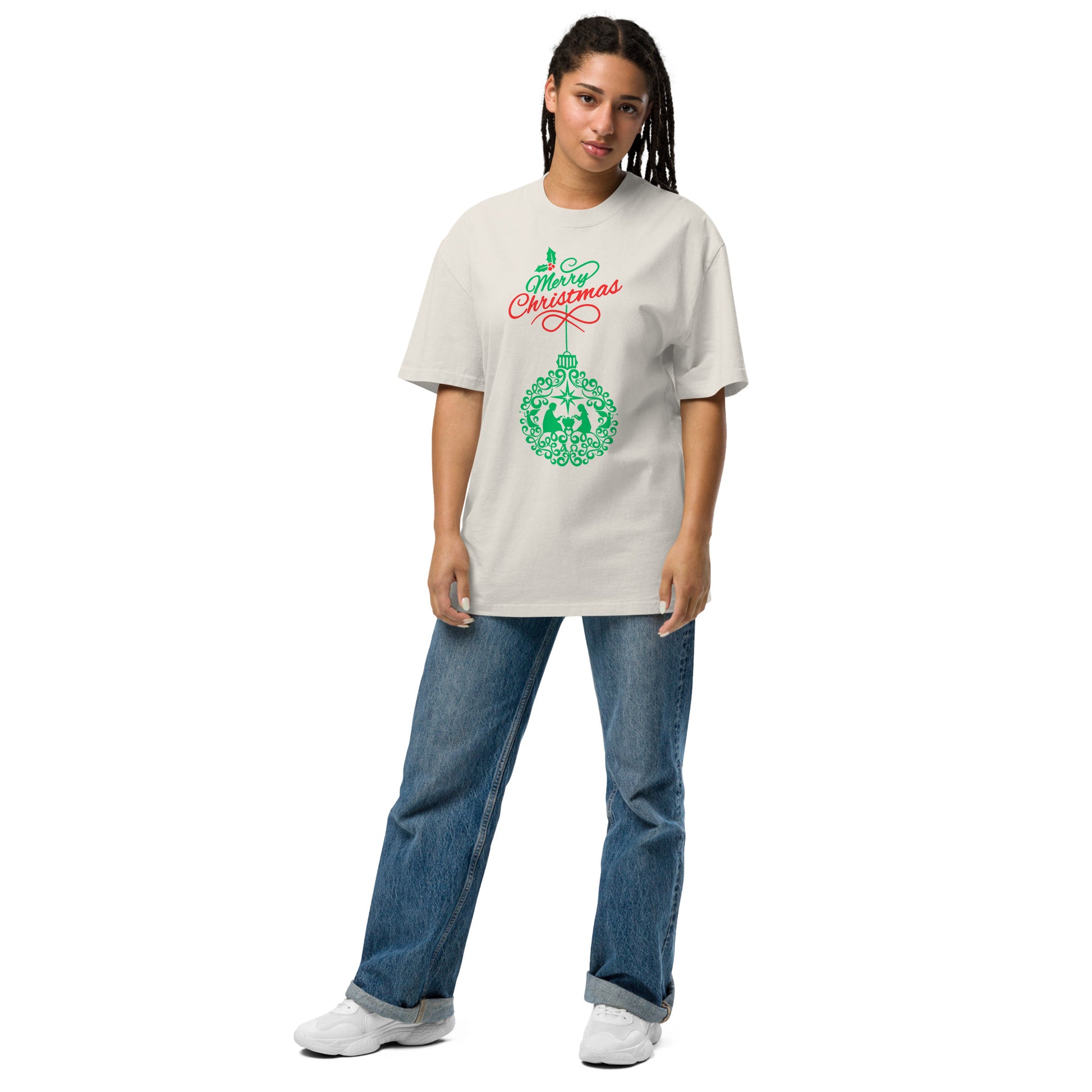 Christmas Oversized faded t-shirt
