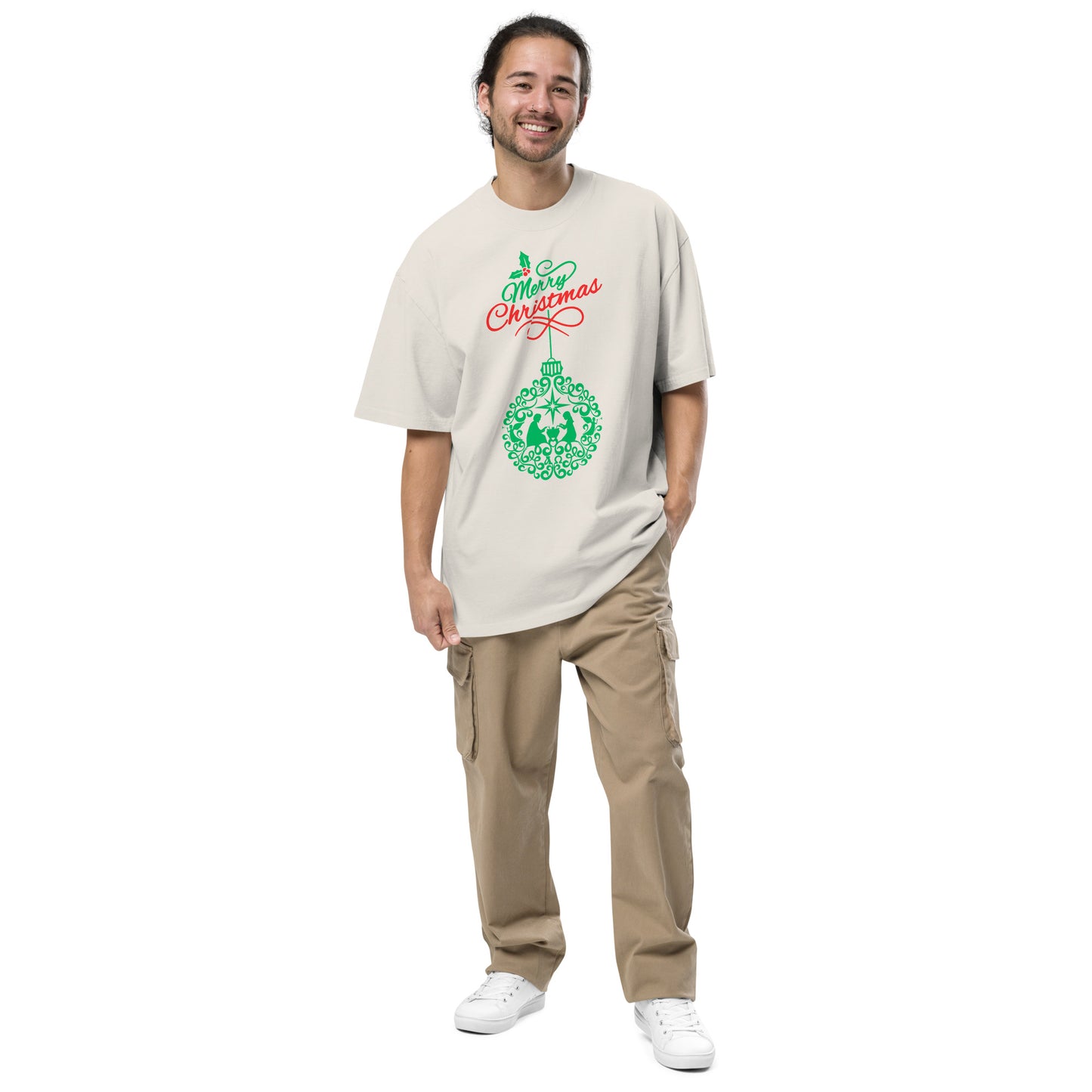 Christmas Oversized faded t-shirt