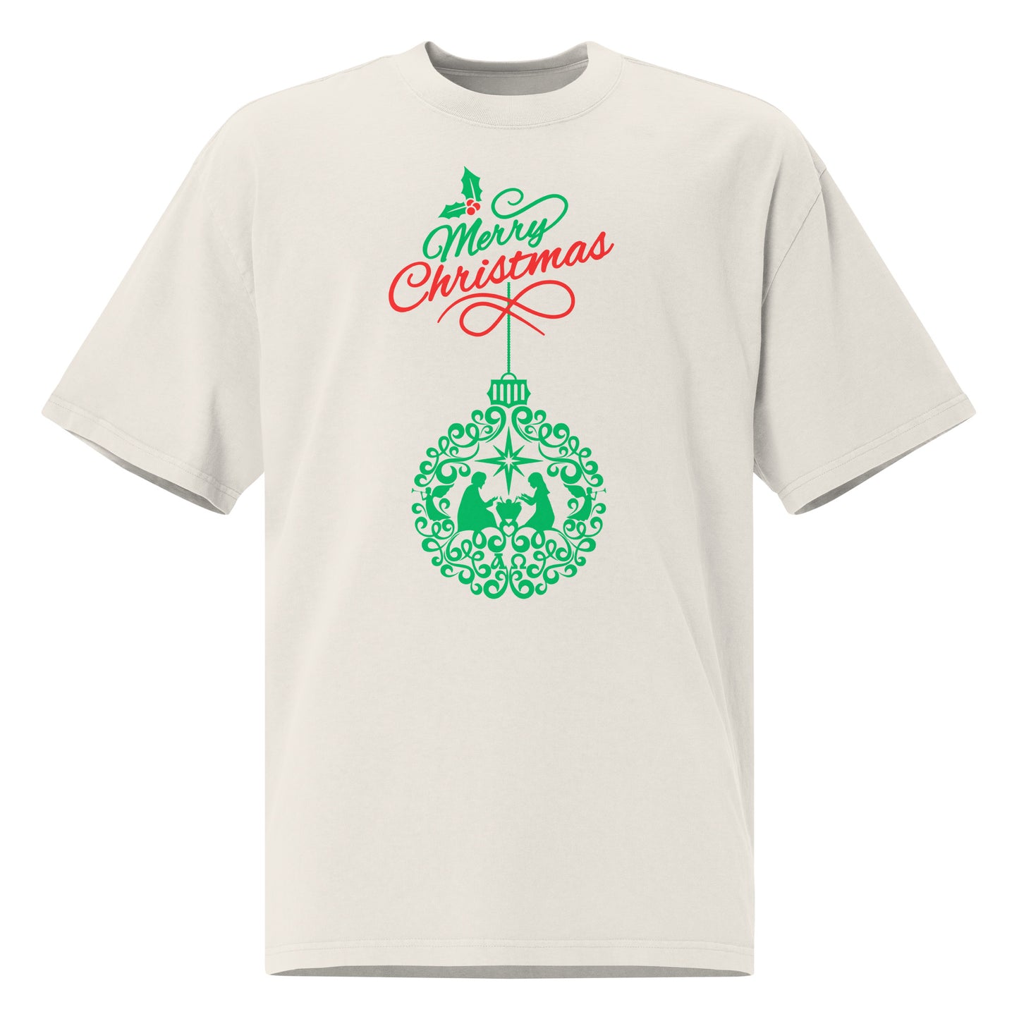 Christmas Oversized faded t-shirt