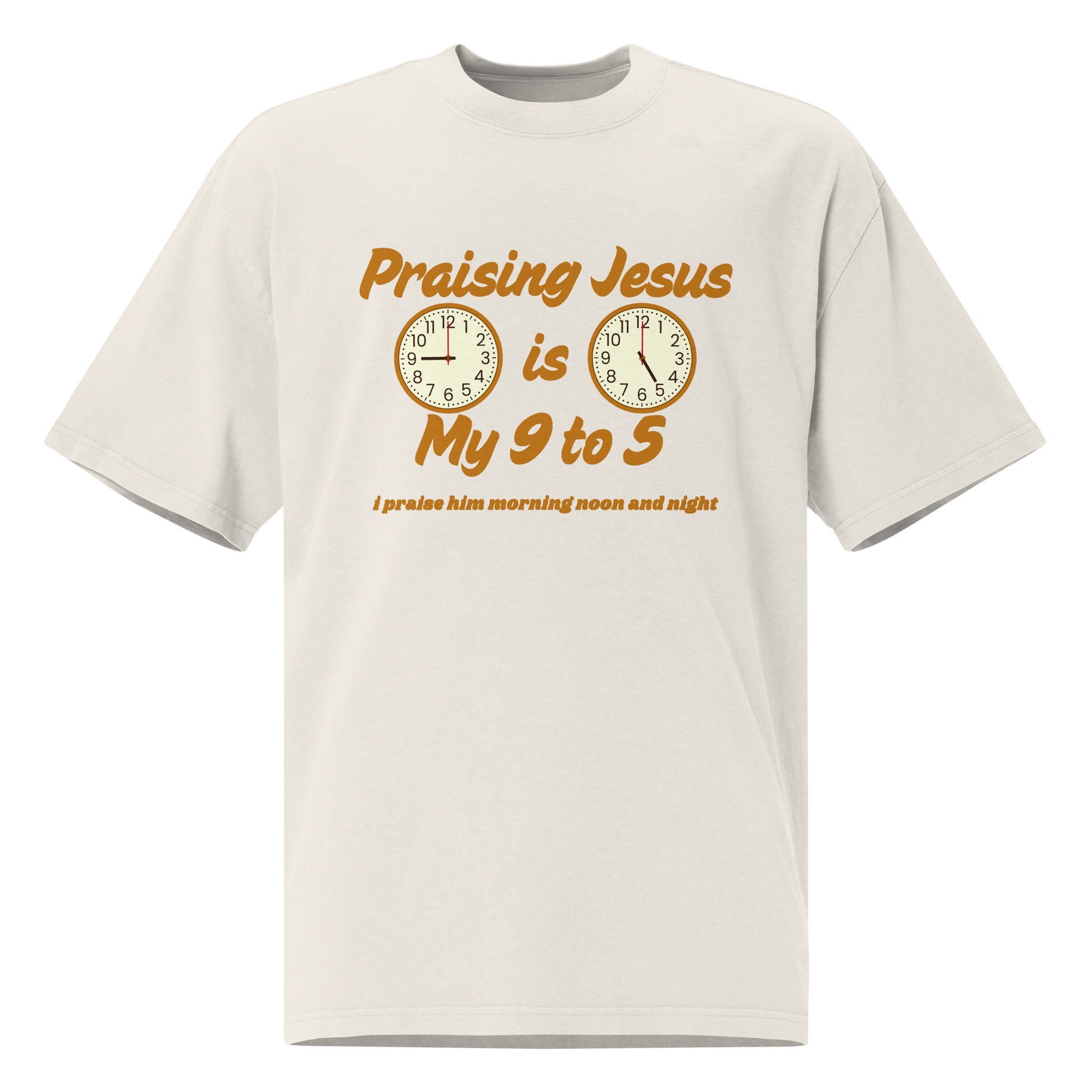 Jesus Christian Inspirational Oversized faded T-Shirt