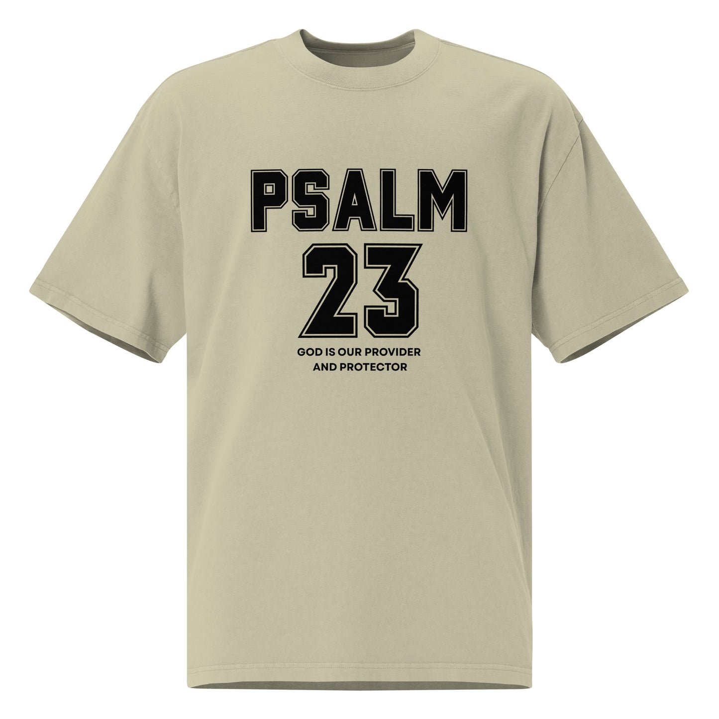 Psalm 23 Inspirational Oversized Faded T-Shirt Unisex
