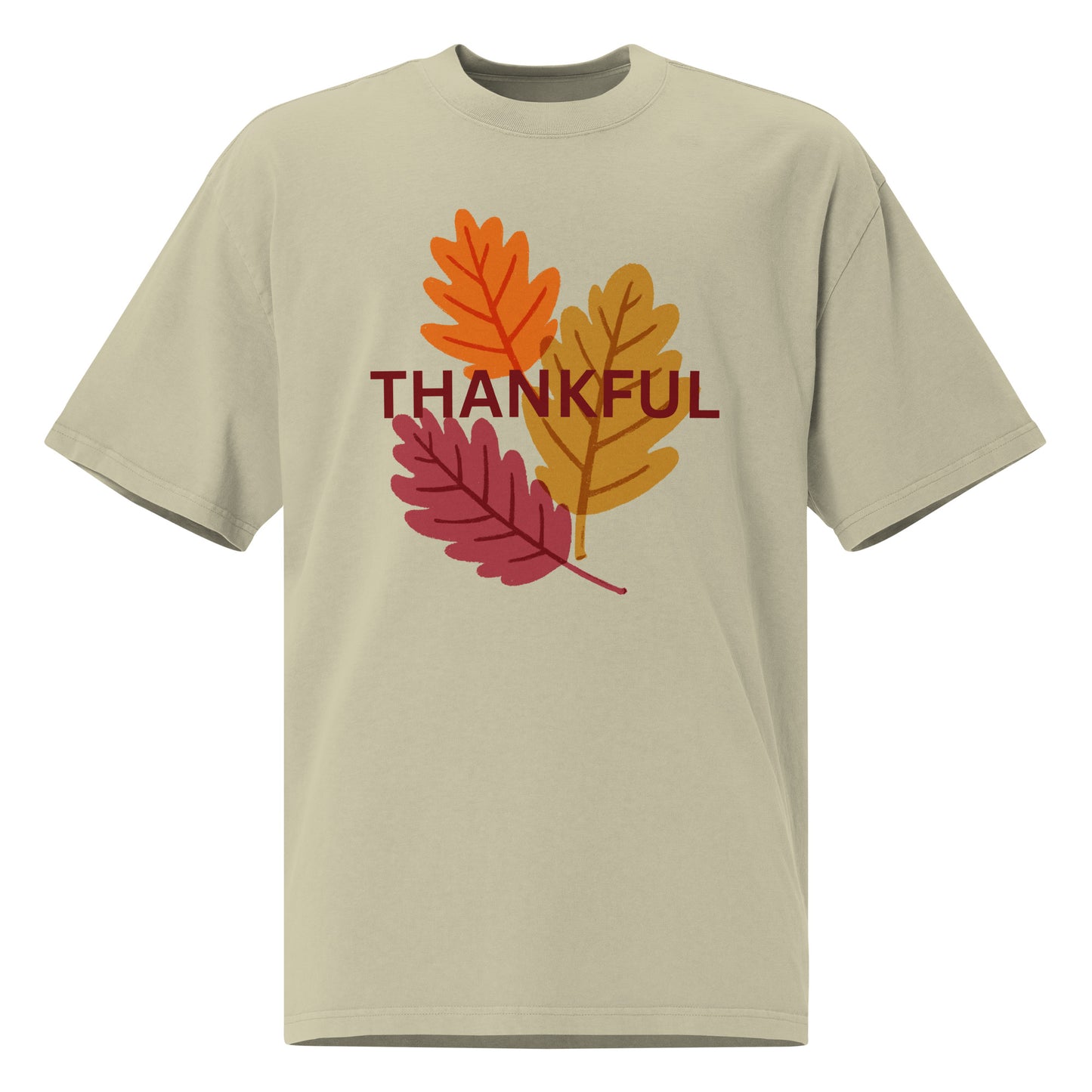 Thanksgiving Oversized Faded T Shirt Unisex