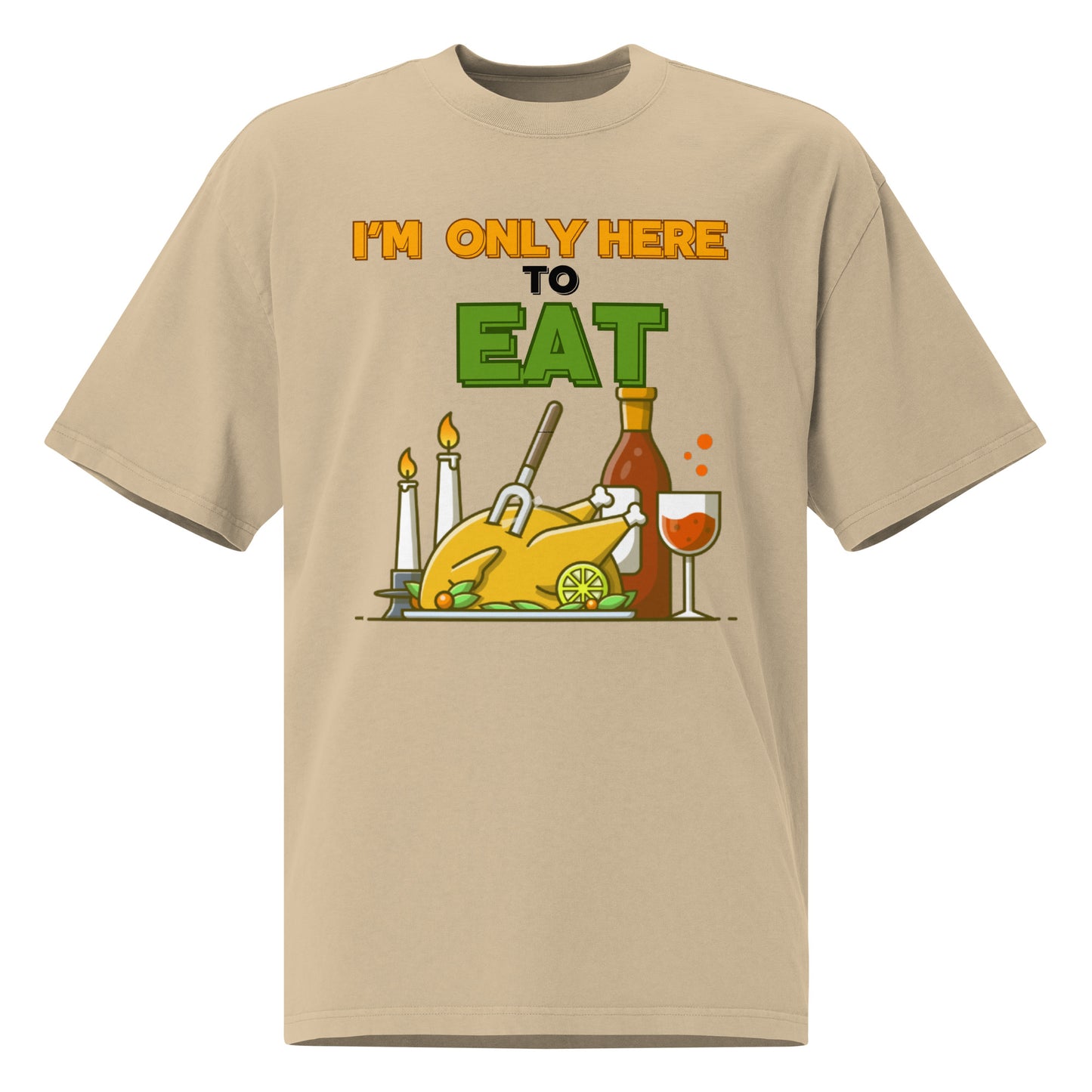 Thanksgiving Oversized Faded T Shirt Unisex