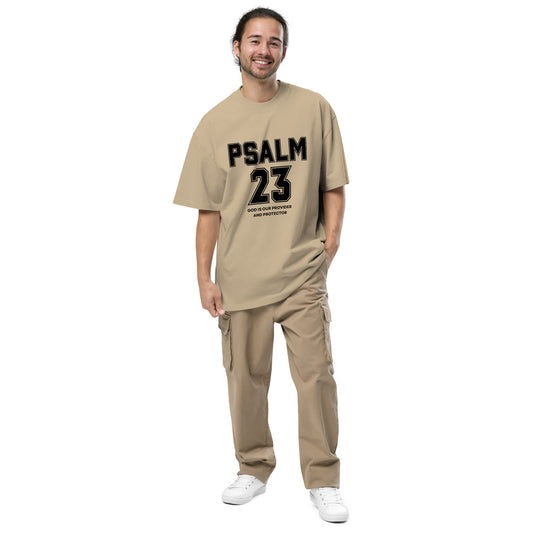 Psalm 23 Inspirational Oversized Faded T-Shirt Unisex