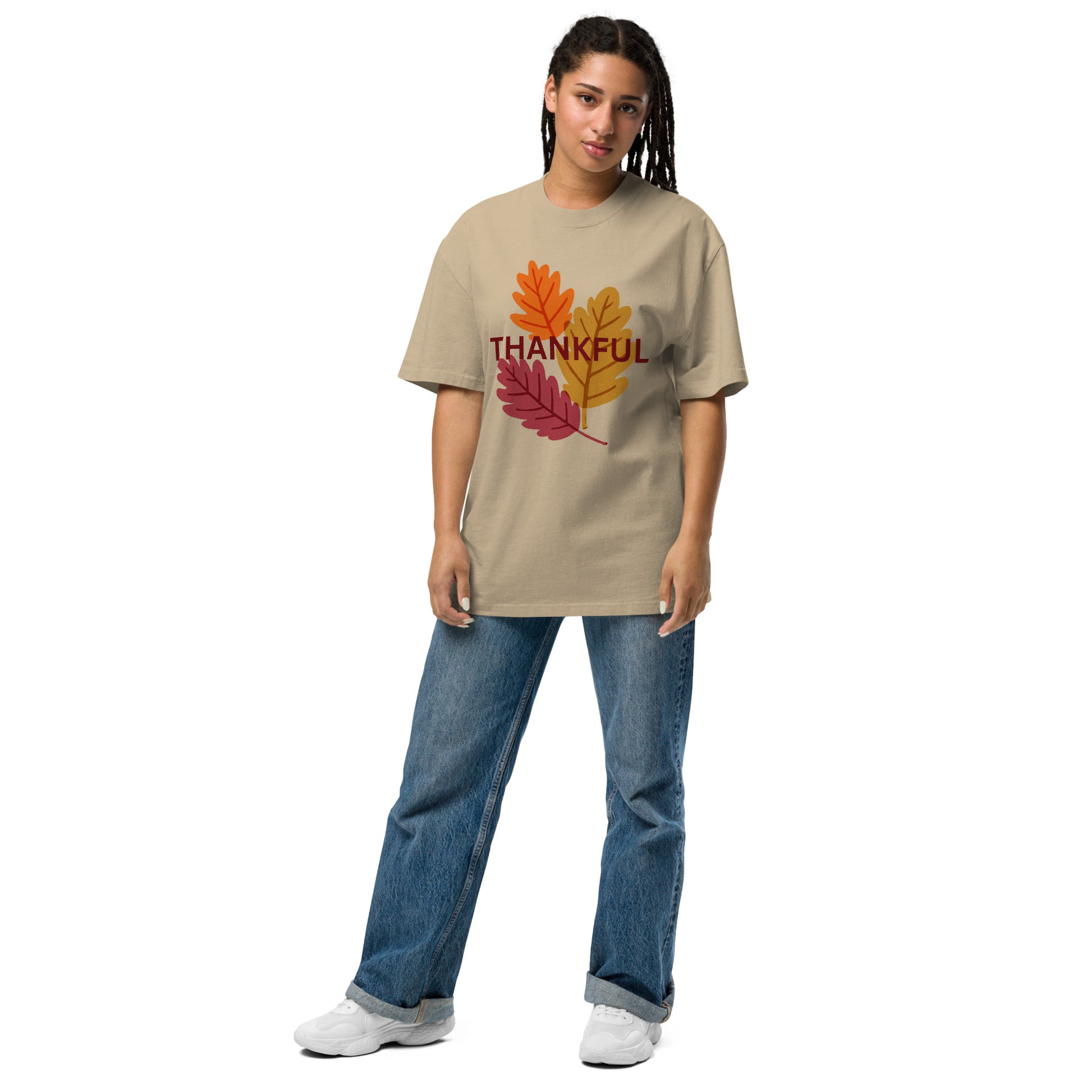 Thanksgiving Oversized Faded T Shirt Unisex