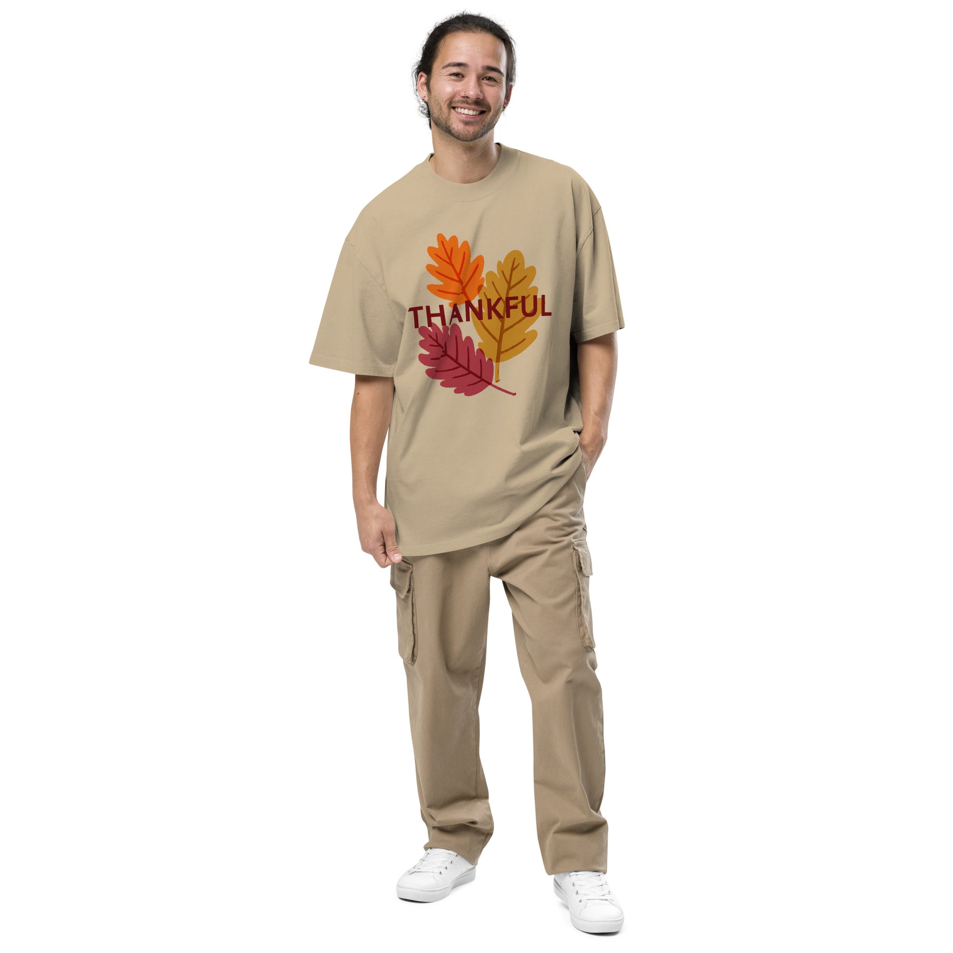 Thanksgiving Oversized Faded T Shirt Unisex