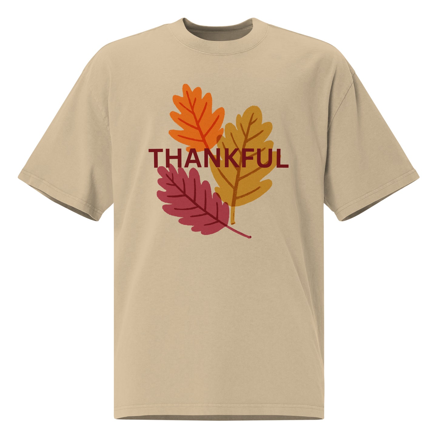 Thanksgiving Oversized Faded T Shirt Unisex