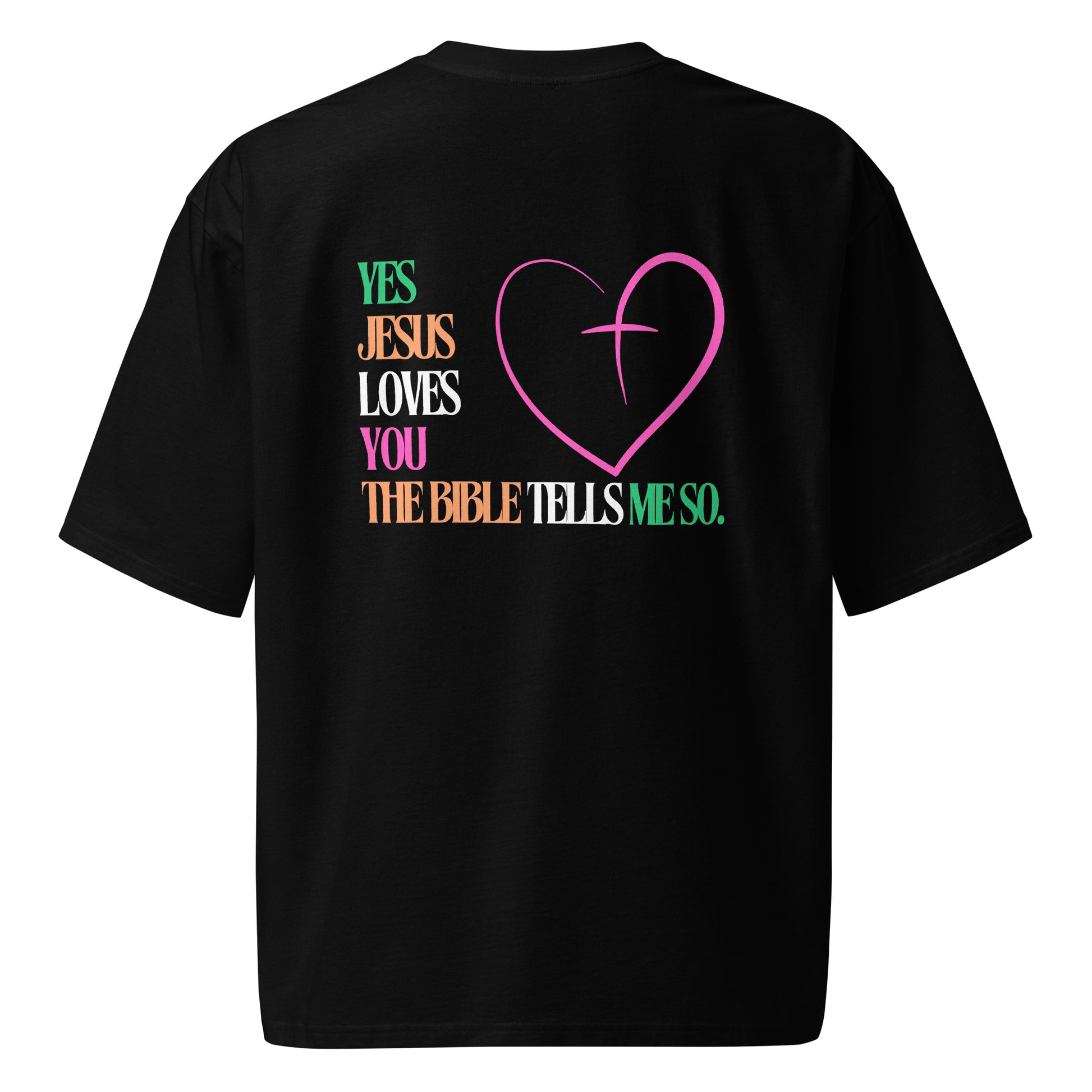 Jesus Loves You Oversized Heavyweight Unisex T Shirt