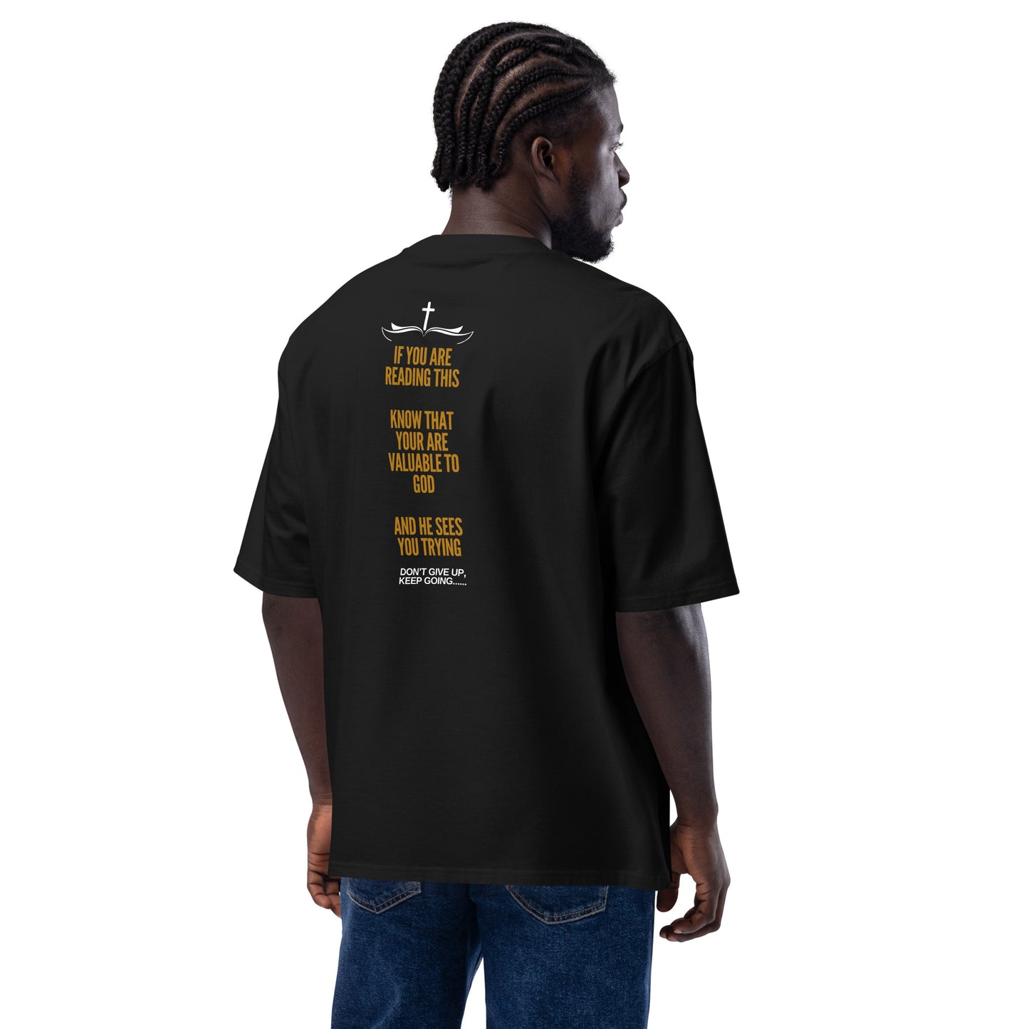 Valuable To God Christian Inspirational Oversized Heavyweight Unisex T Shirt