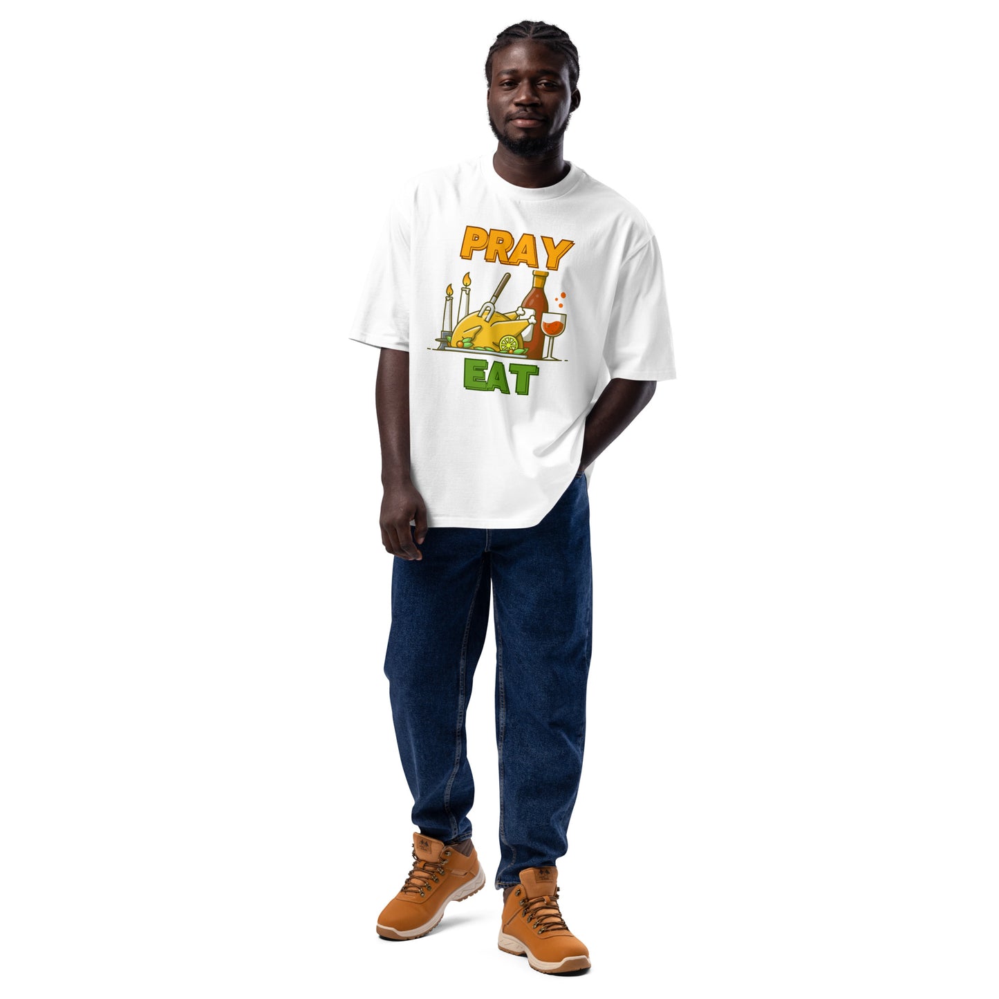 Thanksgiving Oversized Heavyweight Unisex T Shirt