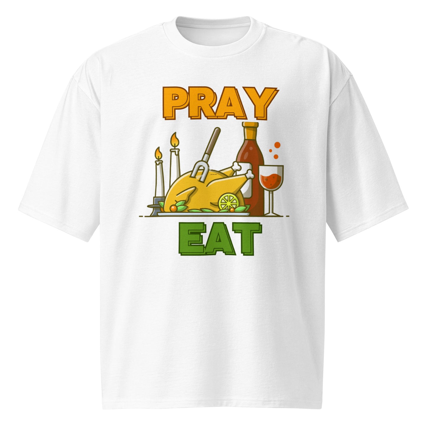 Thanksgiving Oversized Heavyweight Unisex T Shirt