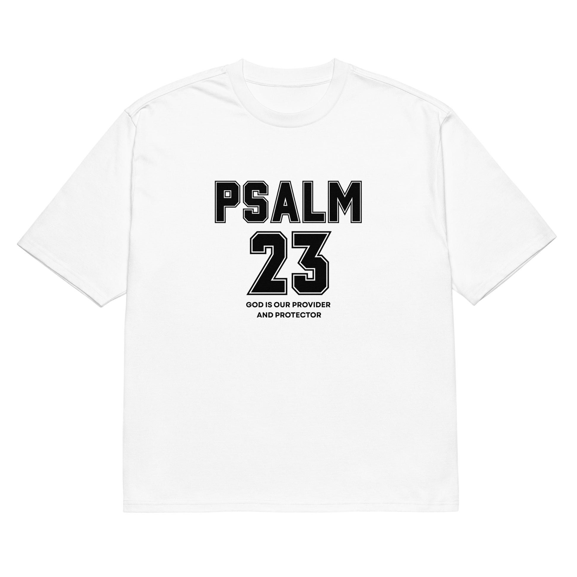 Psalm 23 Inspirational Oversized heavyweight T Shirt