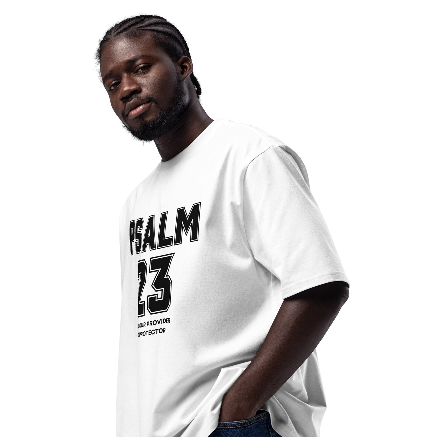 Psalm 23 Inspirational Oversized heavyweight T Shirt