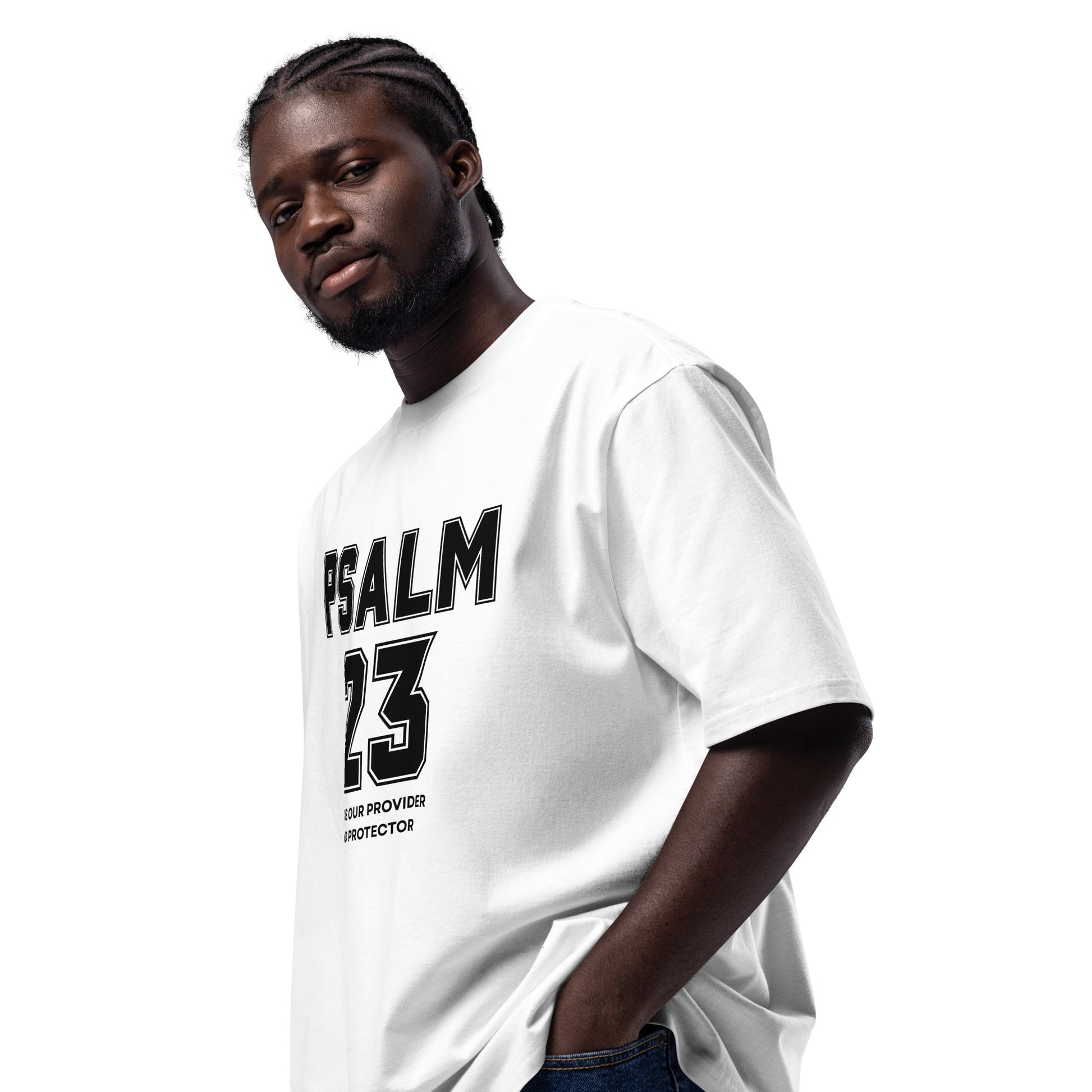 Psalm 23 Inspirational Oversized heavyweight T Shirt