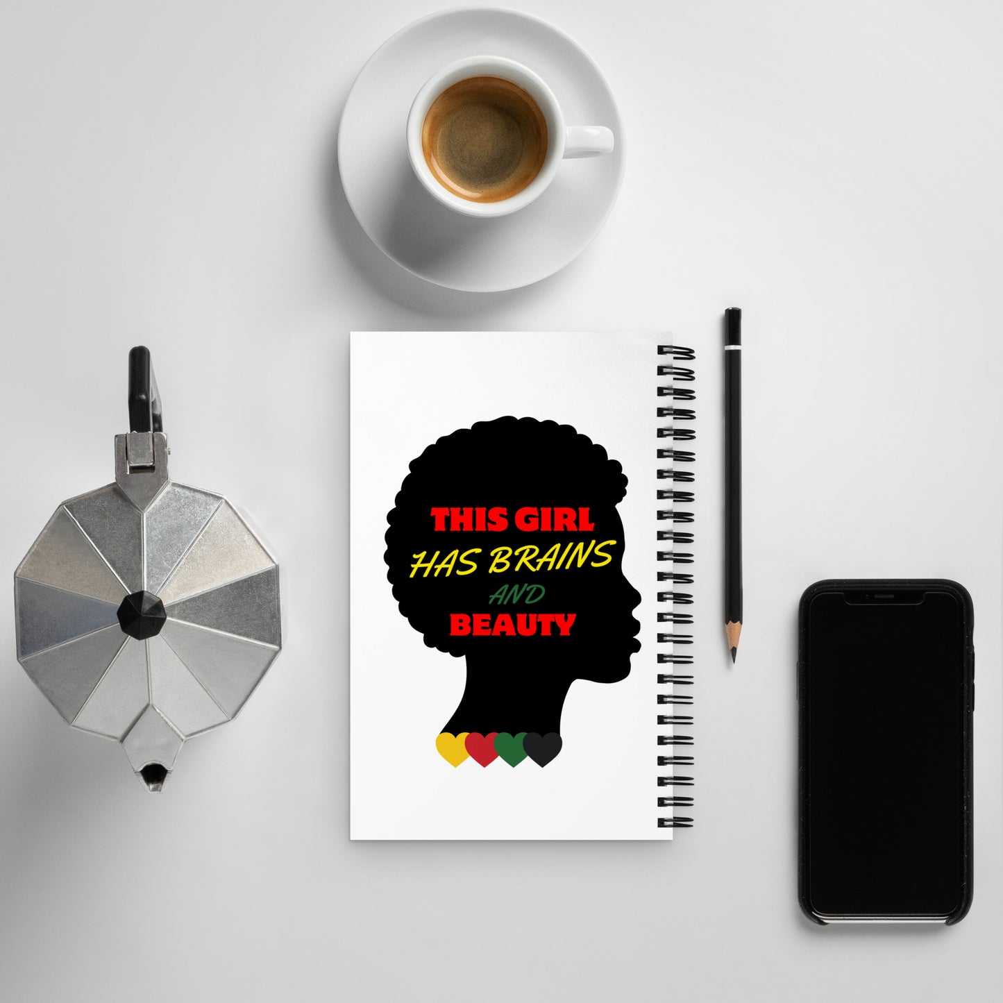 Black History Inspirational Spiral Notebook