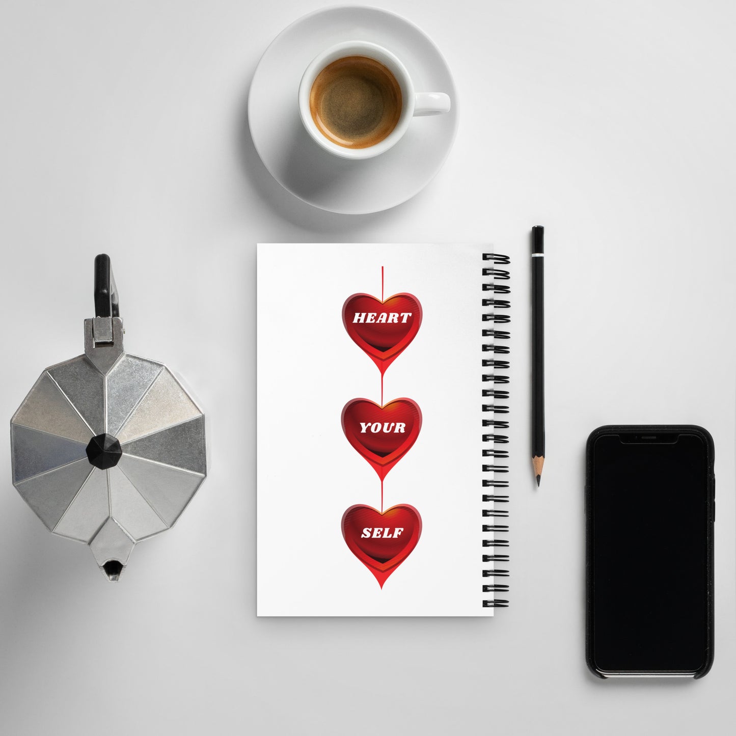 Valentine's Day Inspirational Spiral Notebook