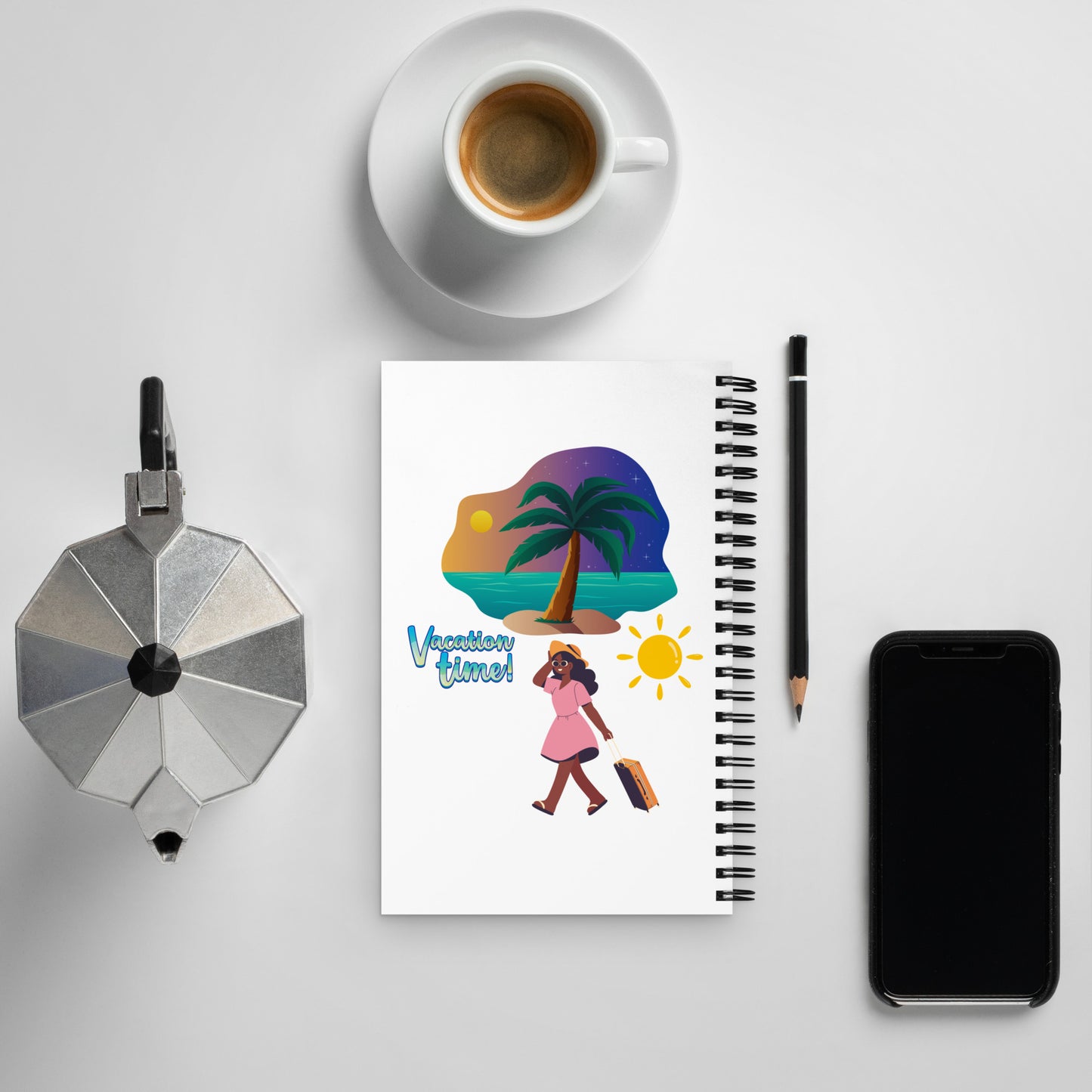 Vacation Inspirational Spiral notebook