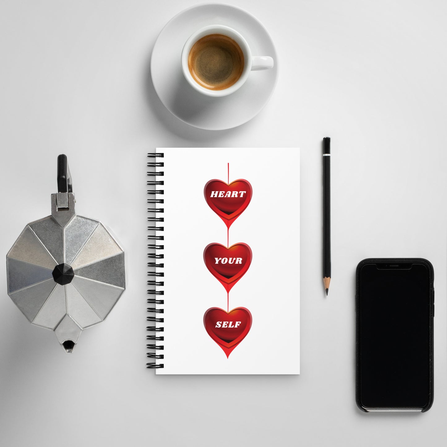 Valentine's Day Inspirational Spiral Notebook