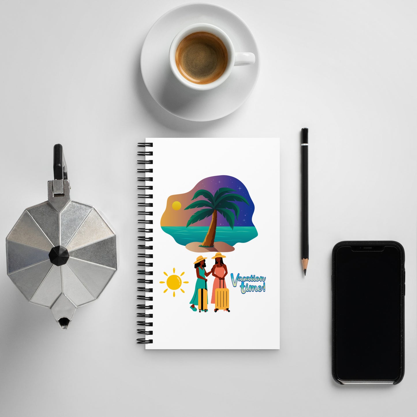 Vacation Inspirational Spiral notebook