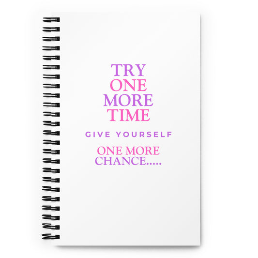 Inspirational Spiral notebook 