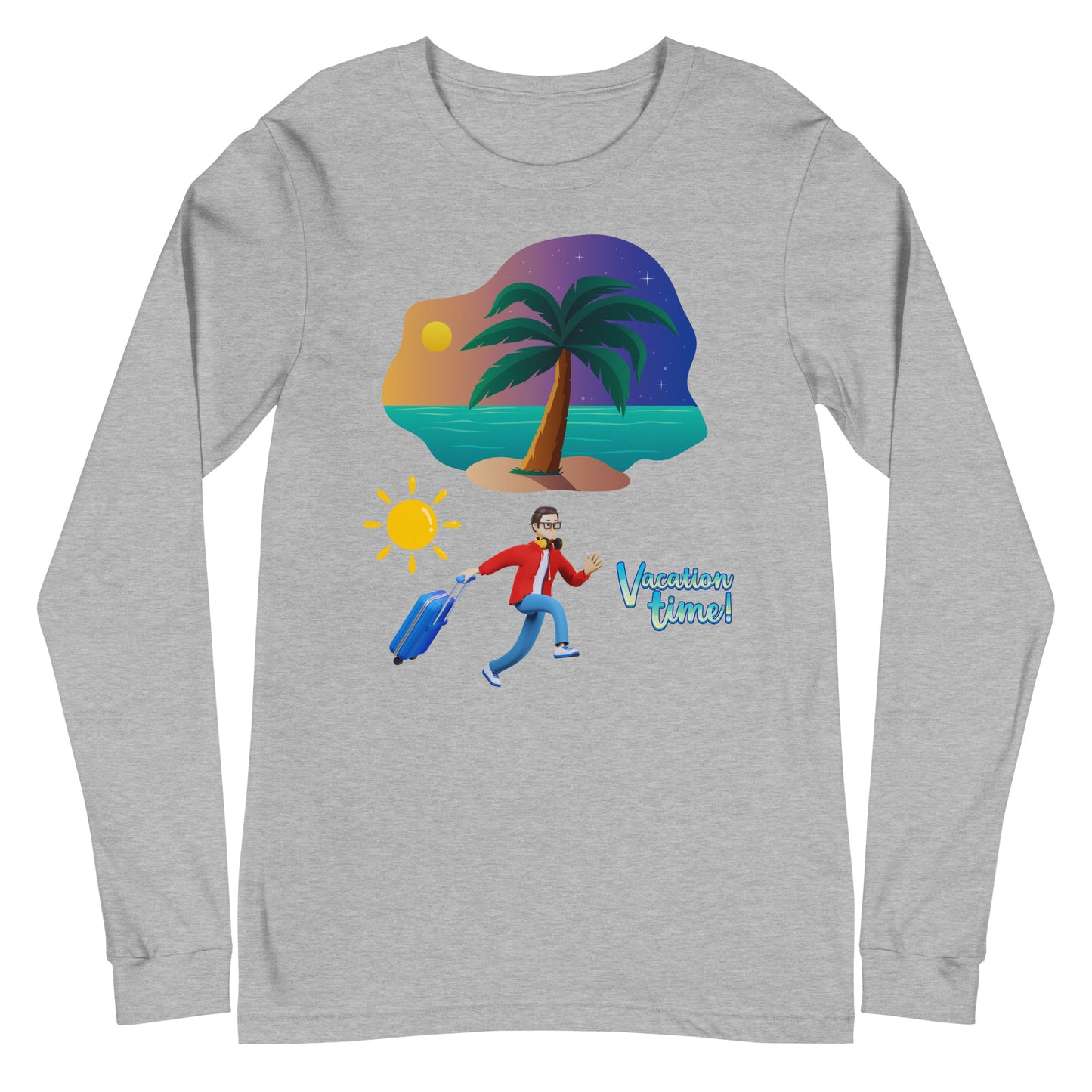 Vacation Inspirational  lightweight Long Sleeve T shirt