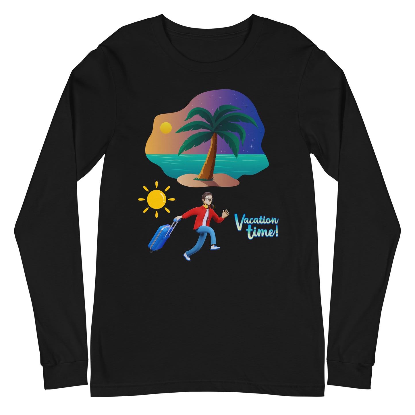 Vacation Inspirational  lightweight Long Sleeve T shirt