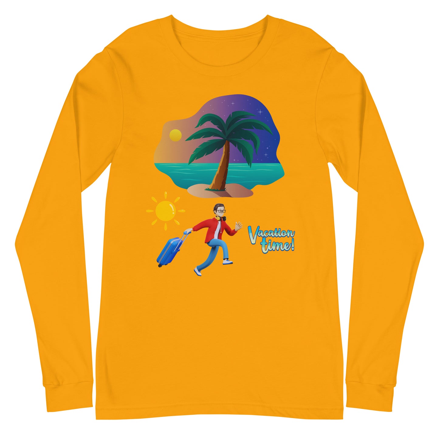 Vacation Inspirational  lightweight Long Sleeve T shirt