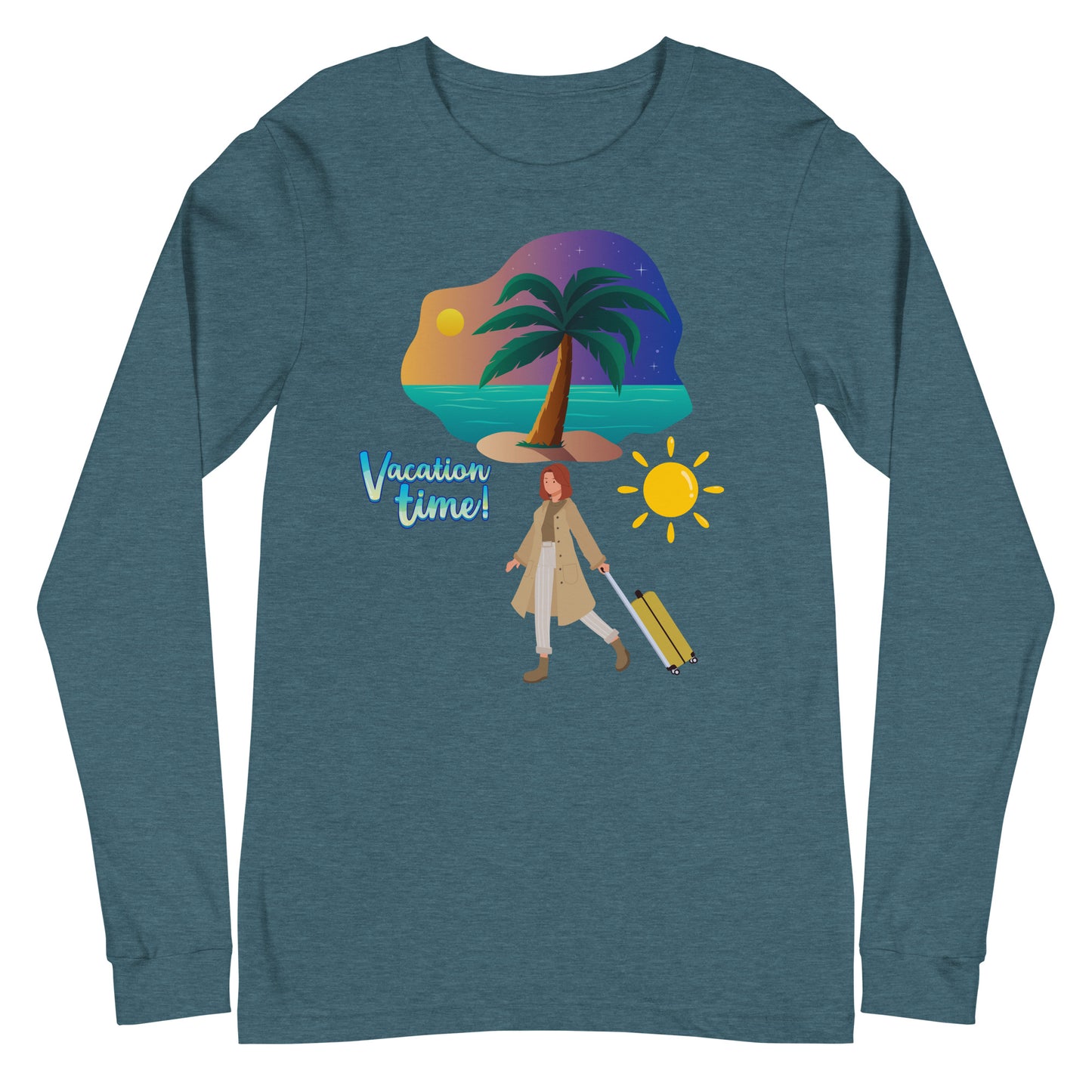 Vacation Inspirational  lightweight Long Sleeve T shirt