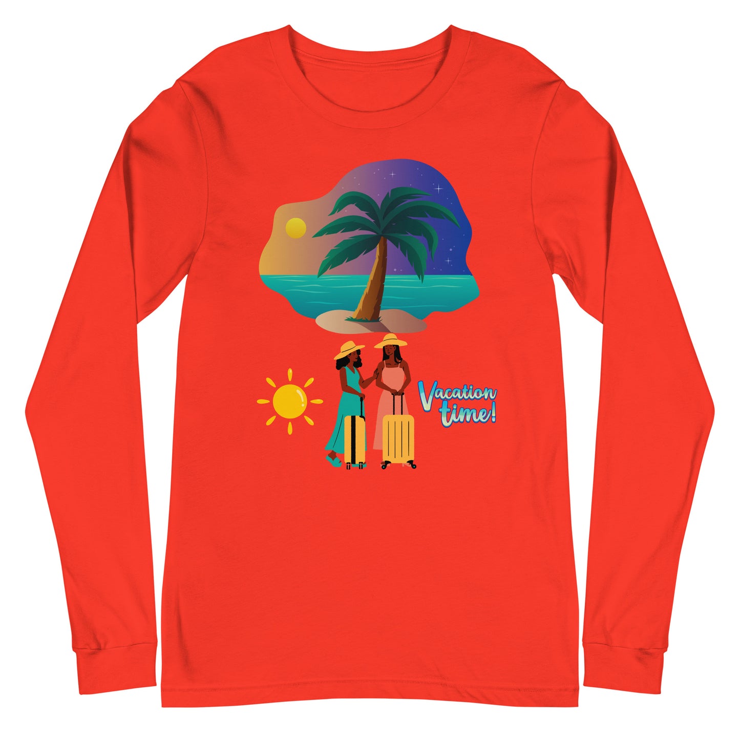 Vacation Inspirational  lightweight Long Sleeve T shirt