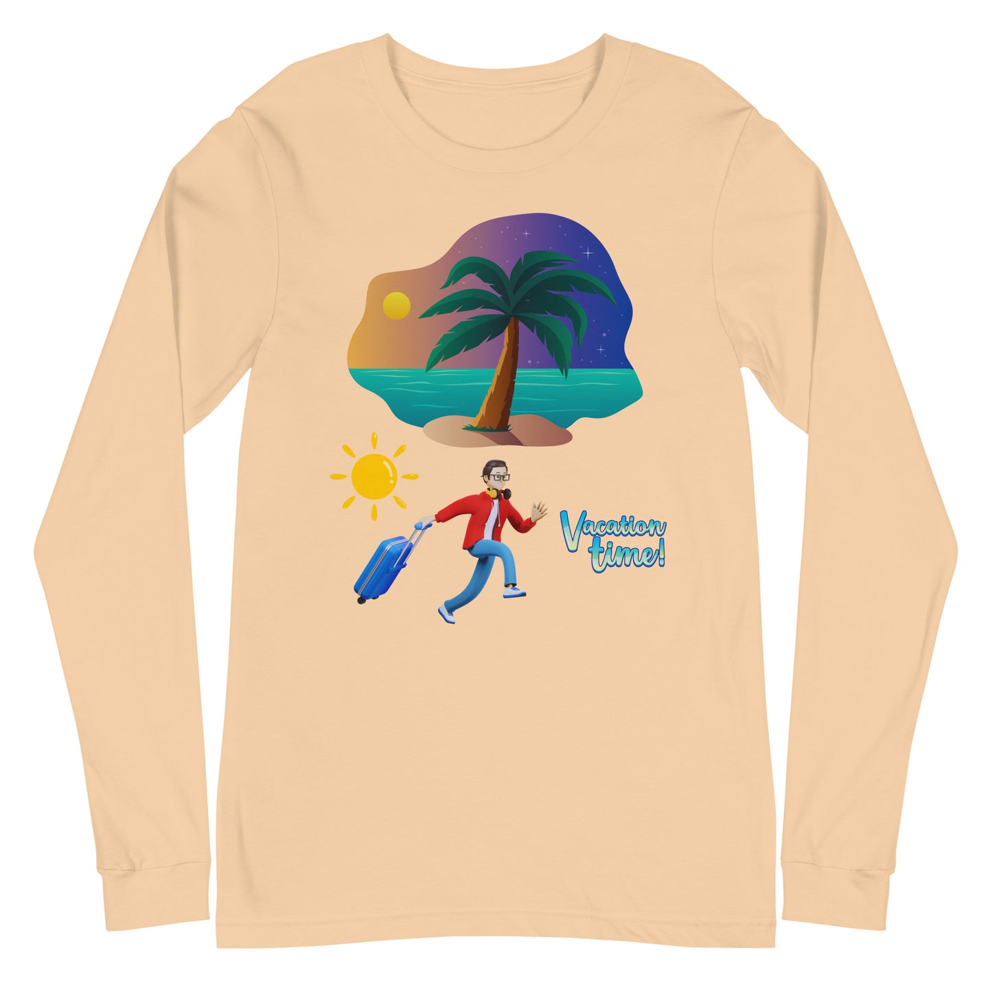 Vacation Inspirational  lightweight Long Sleeve T shirt