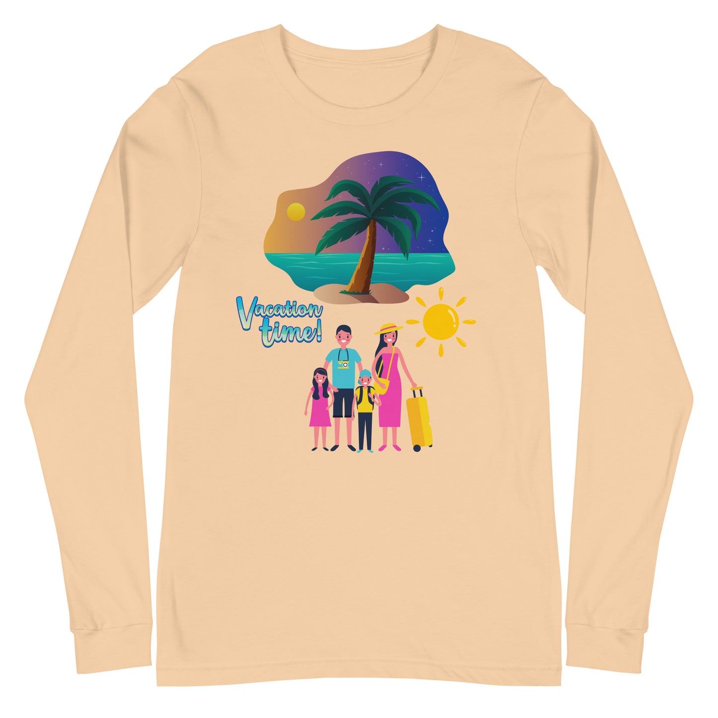 Vacation Inspirational  lightweight Long Sleeve T shirt